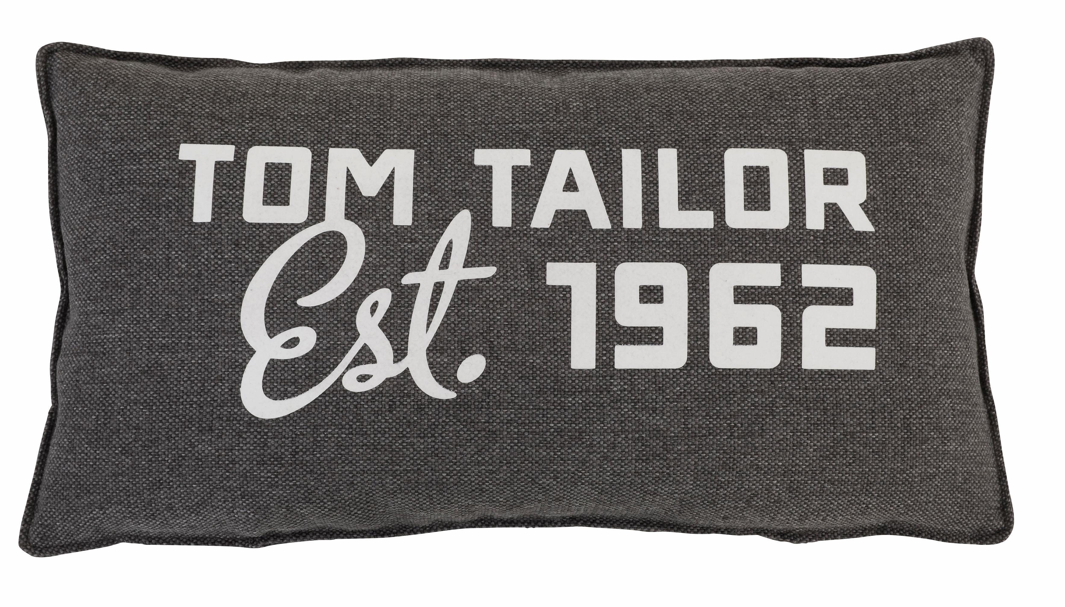 TOM TAILOR HOME Sofakissen TBO (1 Nierenkissen Lazy, St), woven 19 grey