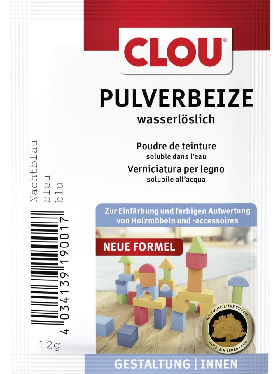 CLOU Universal-Verdünner Clou Holzbeize 12 g nachtblau