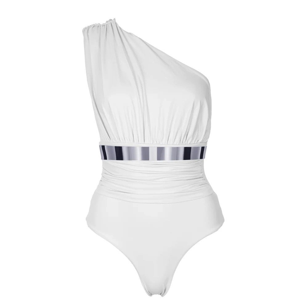 SEA ME SWIM Badeanzug MONACO Studio Edition Swimsuit - white