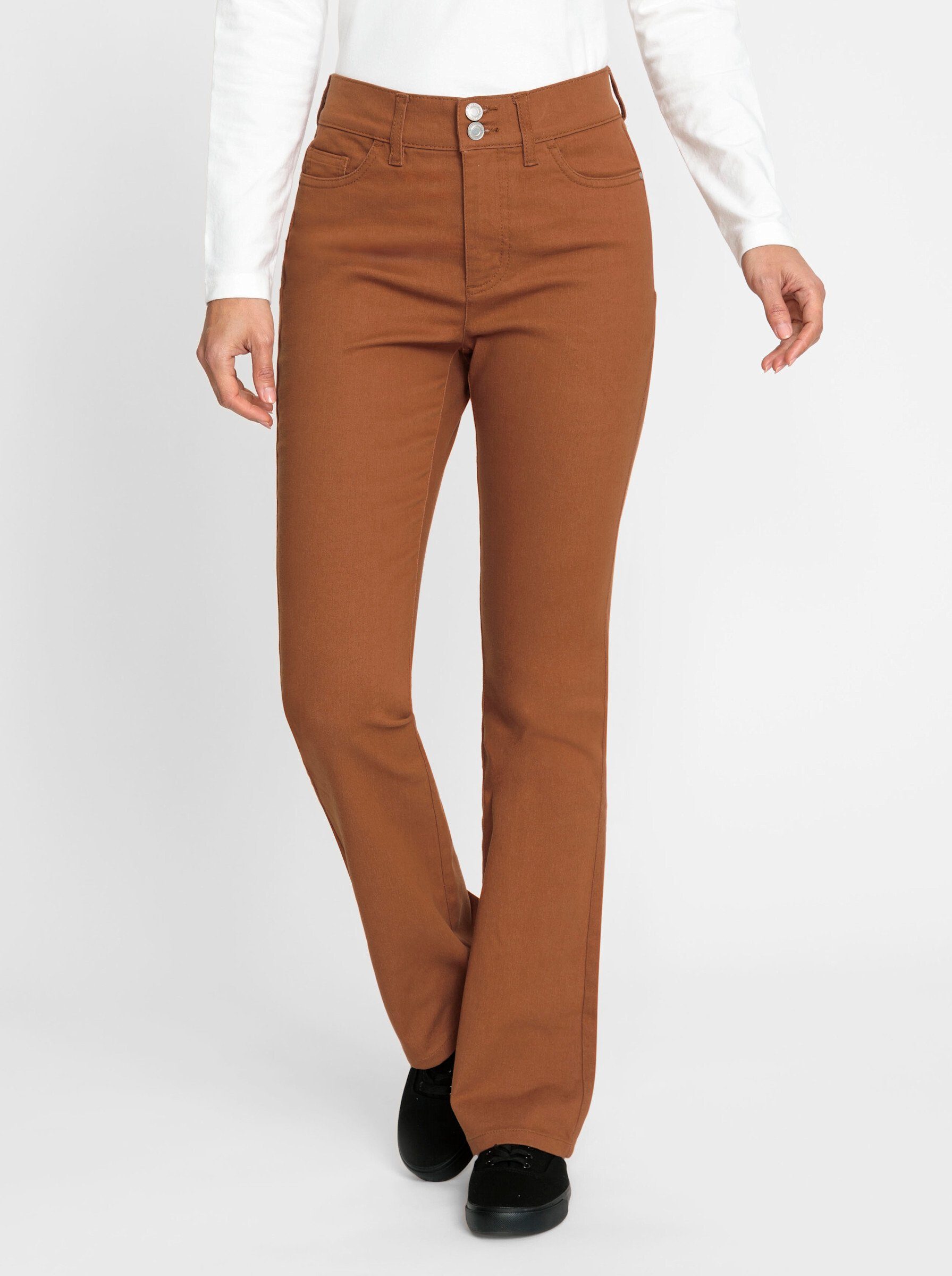 WITT WEIDEN Bequeme Jeans cognac