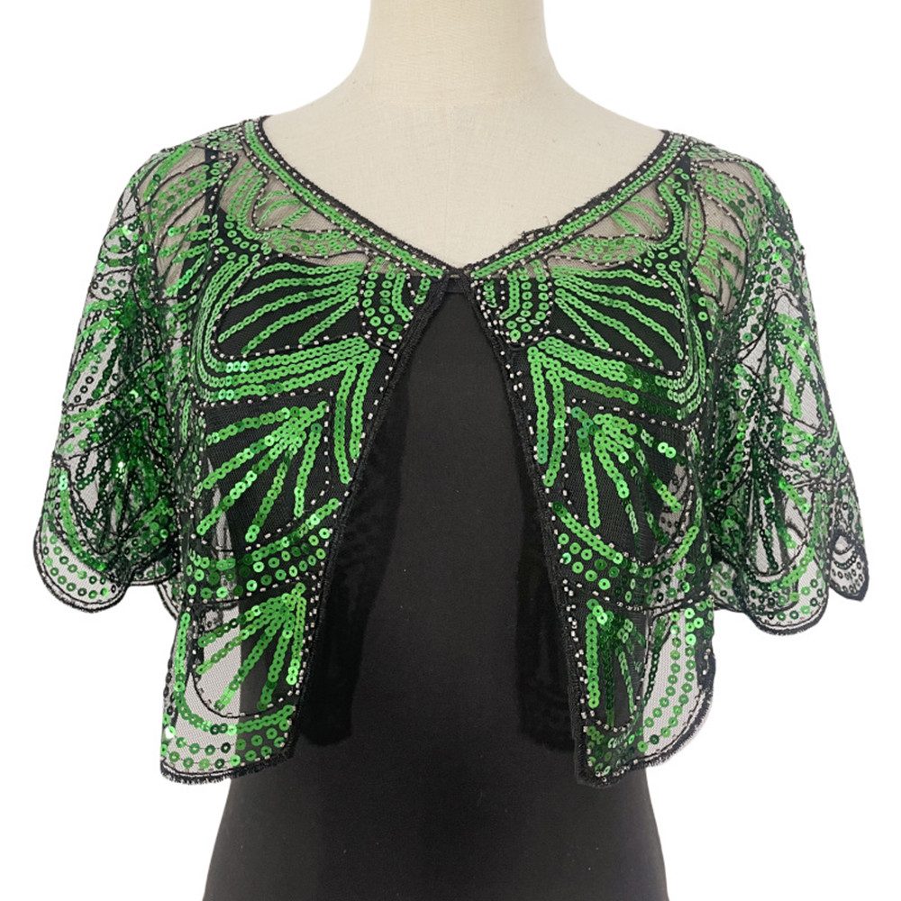 Zaewry Modeschal Retro Schal Umschlagtücher für Abendkleider Stola, für Hochzeit Party Gatsby Kostüm Accessoires