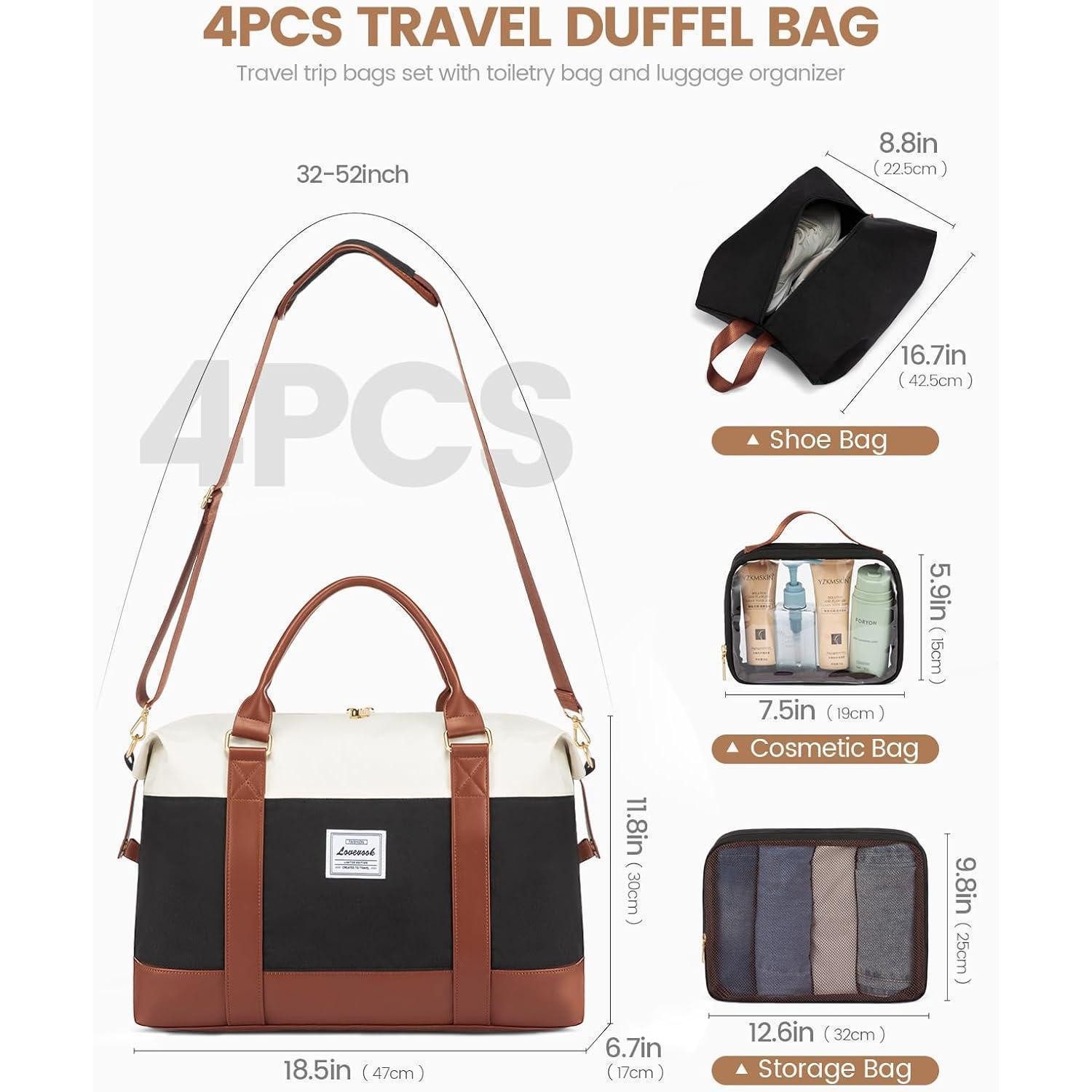LuxusKollektion Weekender Reisetasche Damen Sporttasche mit Schuhfach Weeke günstig online kaufen