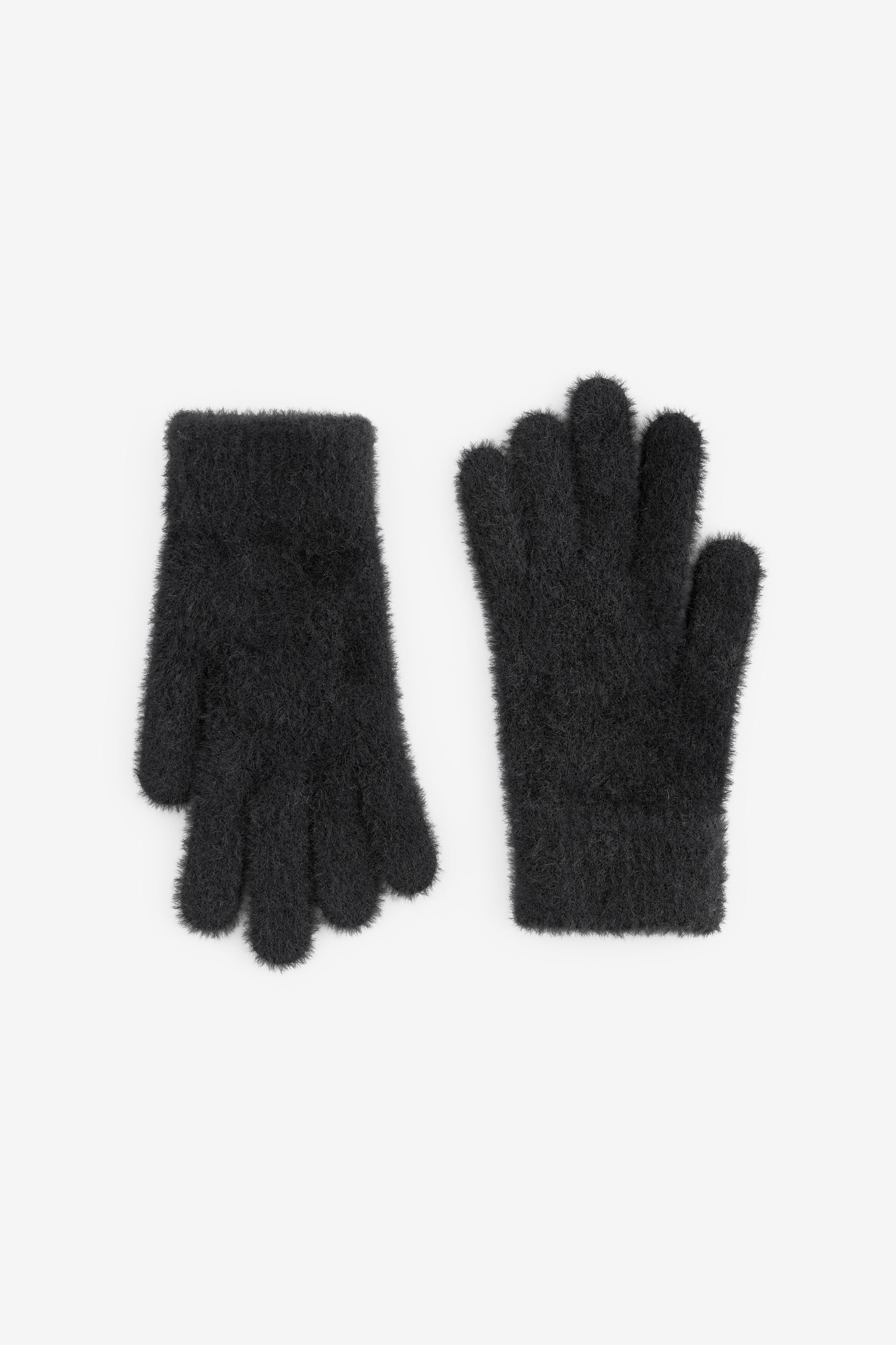Next Strickhandschuhe Flauschige Handschuhe Black