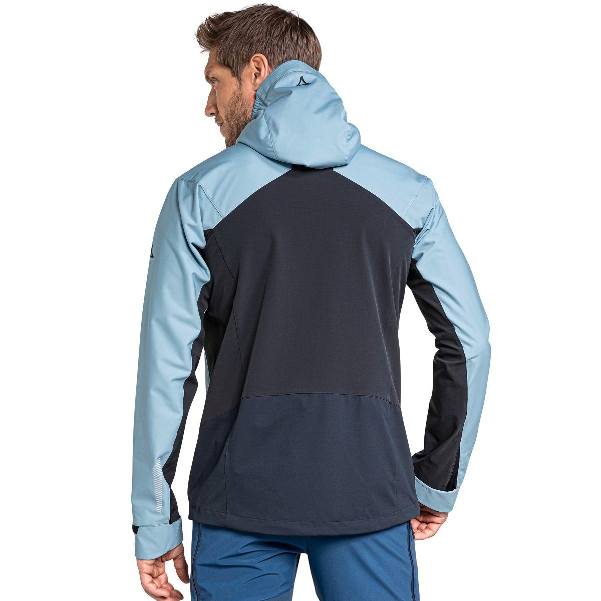 Schöffel Softshelljacke Miara (winddicht, wasserabweisend) hellblau/dunkelb günstig online kaufen