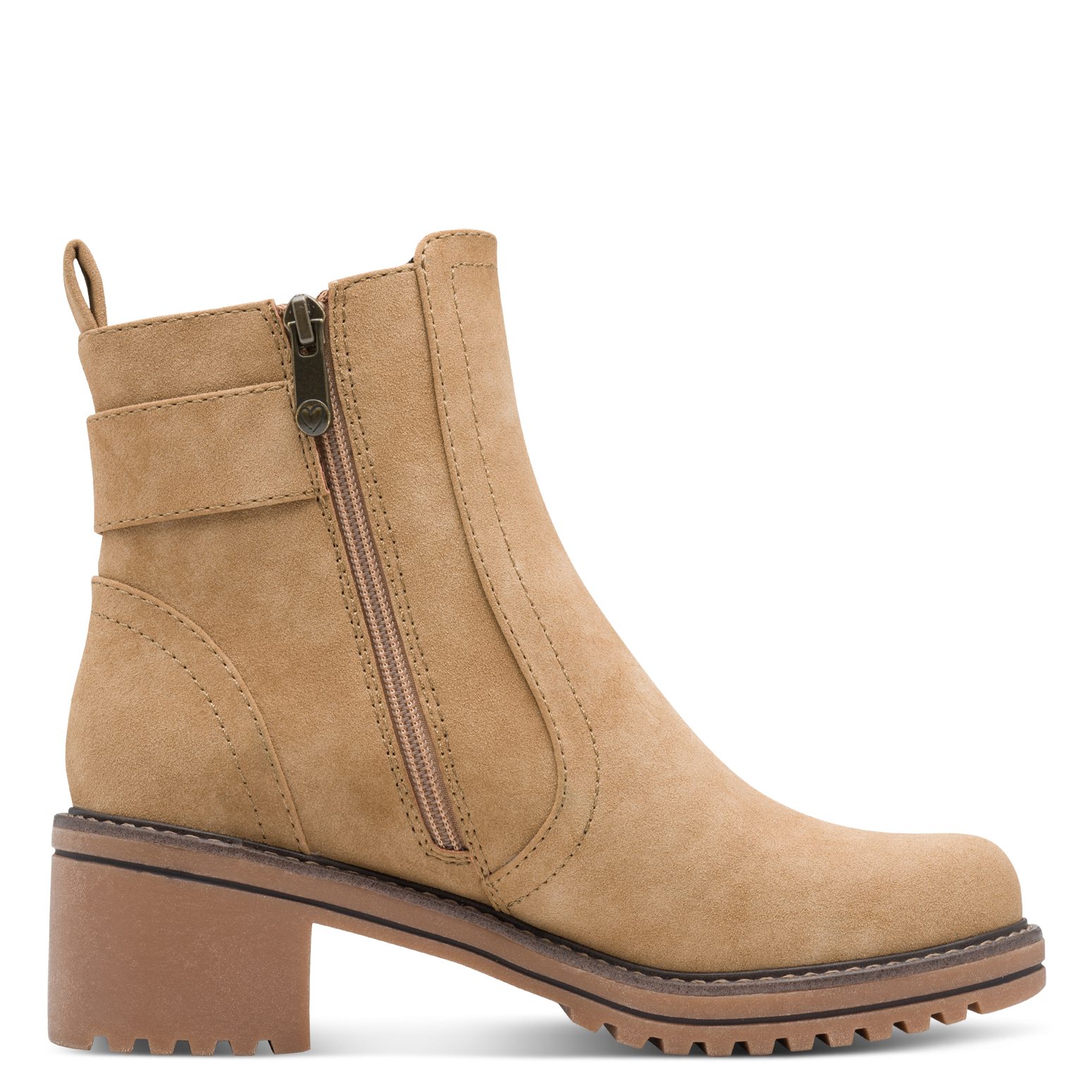 MARCO TOZZI Stiefelette Blockabstz, Herbstboots in veganer Verarbeitung