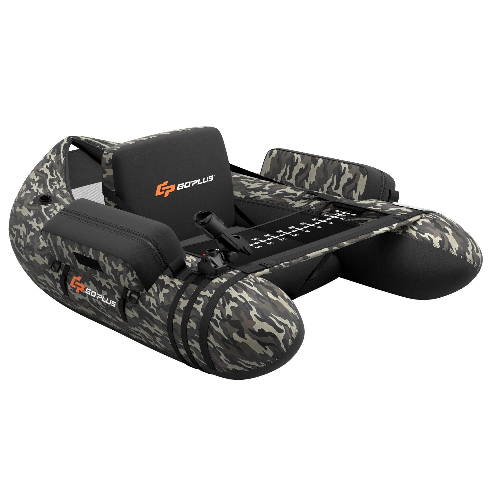 COSTWAY Schlauchboot, mit Verstellbarer Rückenlehne, inkl. Pumpe & Paddel