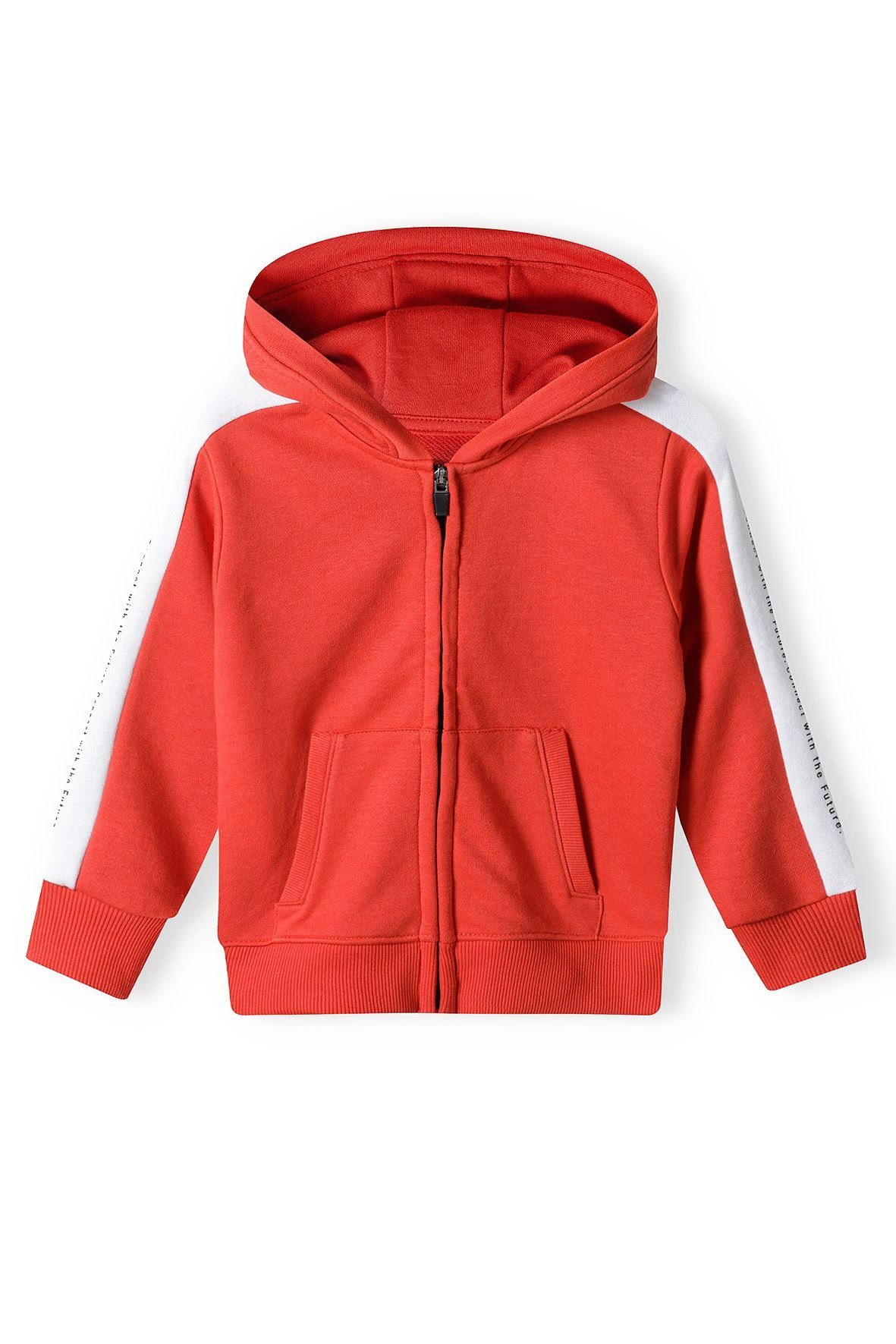 MINOTI Kapuzensweatshirt Hoodie mit Zipper (12m-14y) Rot