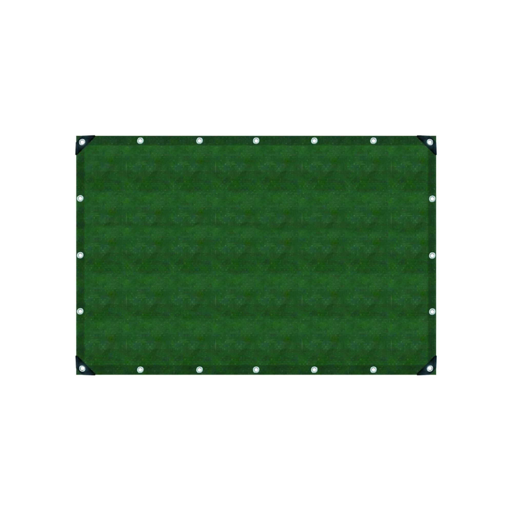 Jäger Direkt Malervlies Gewebeplane oliv 3x5m UV-stabilis. Ösen 50 cm