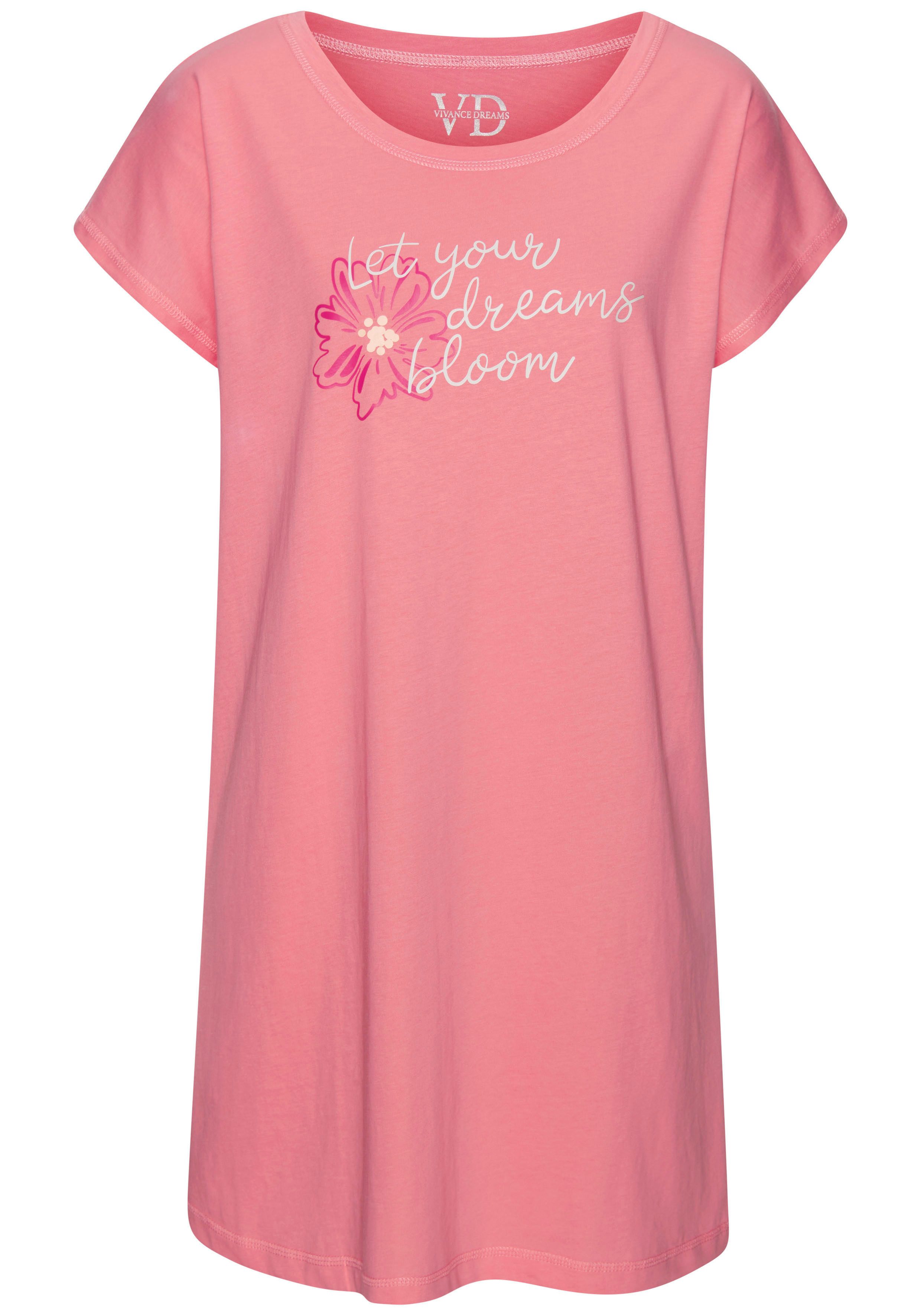 Vivance Dreams Nachthemd (1-teilig) mit schönem Frontprint. € 19,99