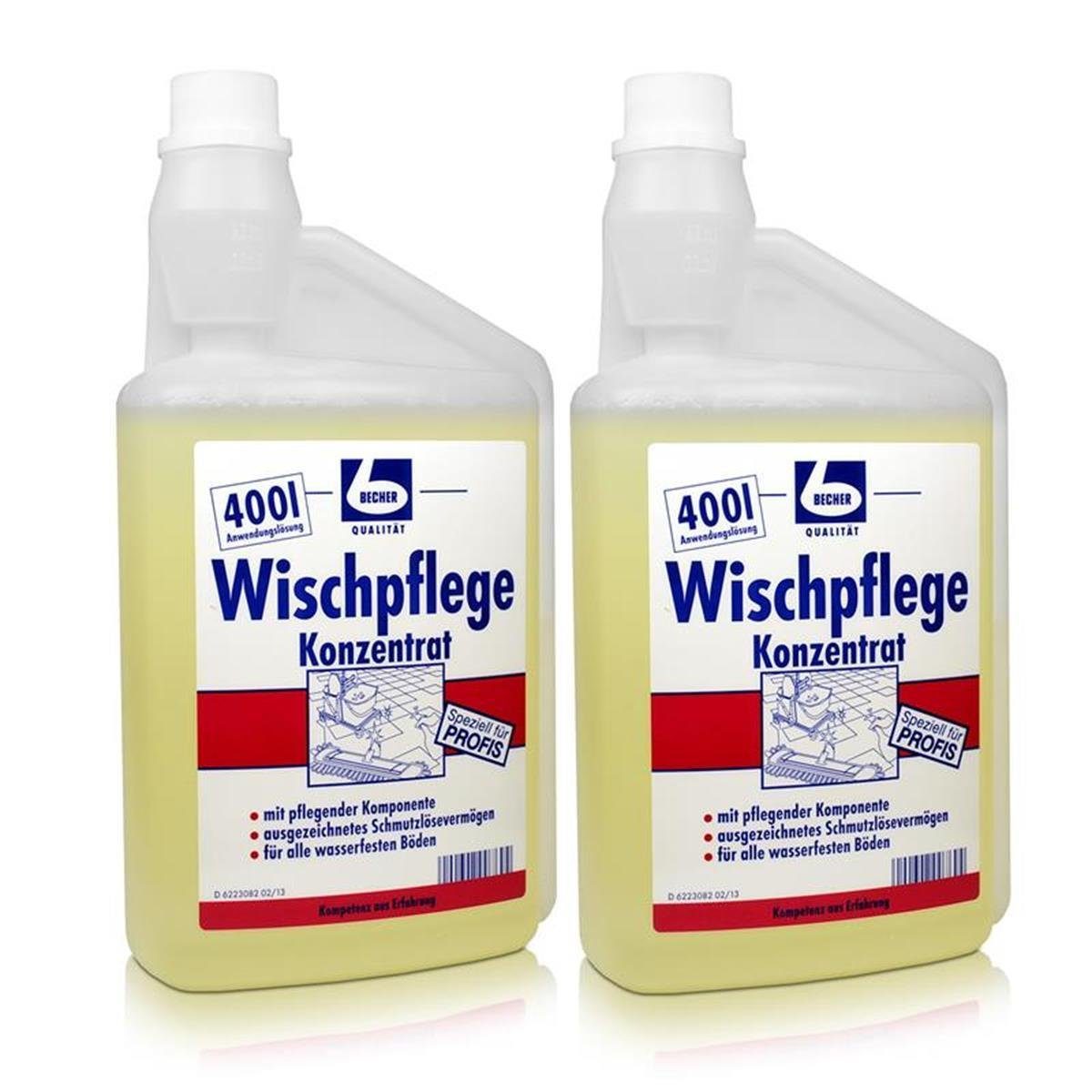 Dr. Becher Wischpflege Konzentrat Reiniger 1L (2er Pack) Spezialwaschmittel