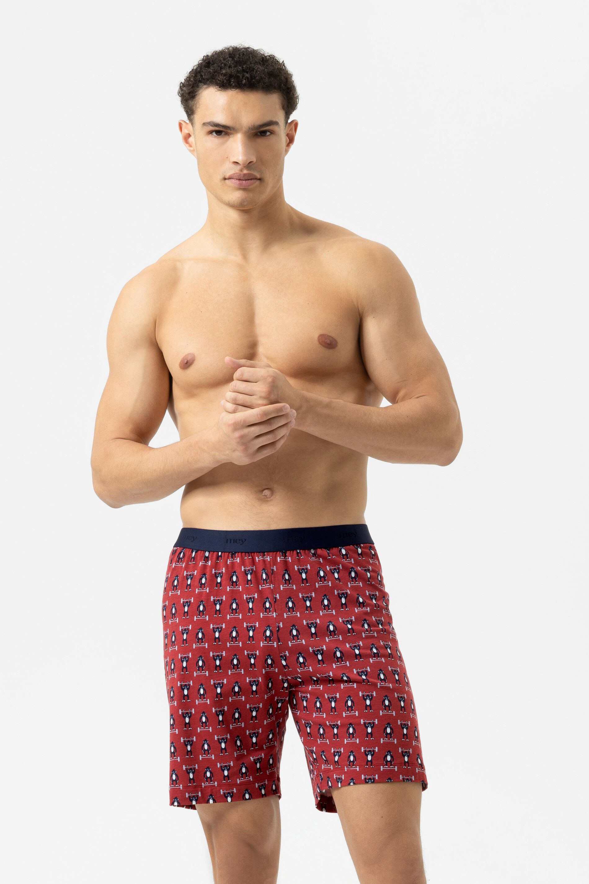 Mey Schlafhose Serie Athletic Monkey Allover-Print günstig online kaufen
