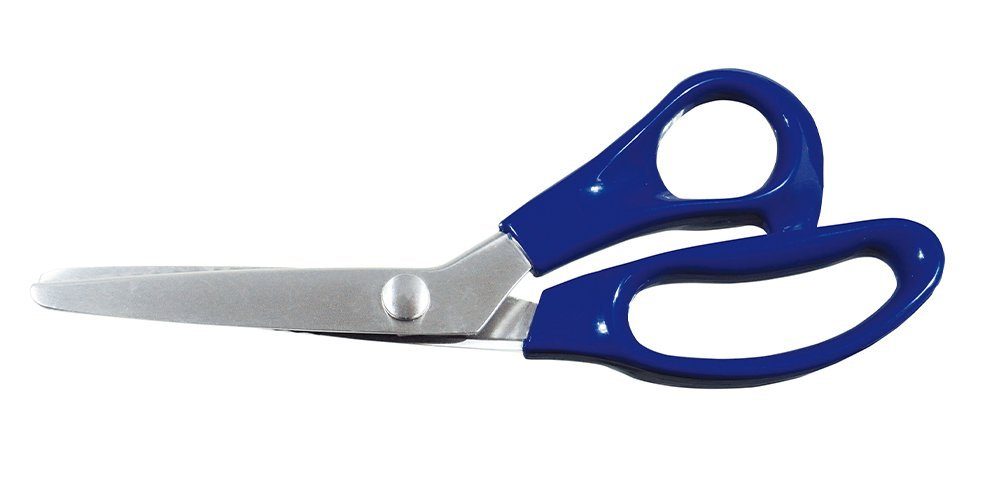 Edelstahl, KLEIBER aus Universalschere blau Profi Zackenschere 23,5 cm