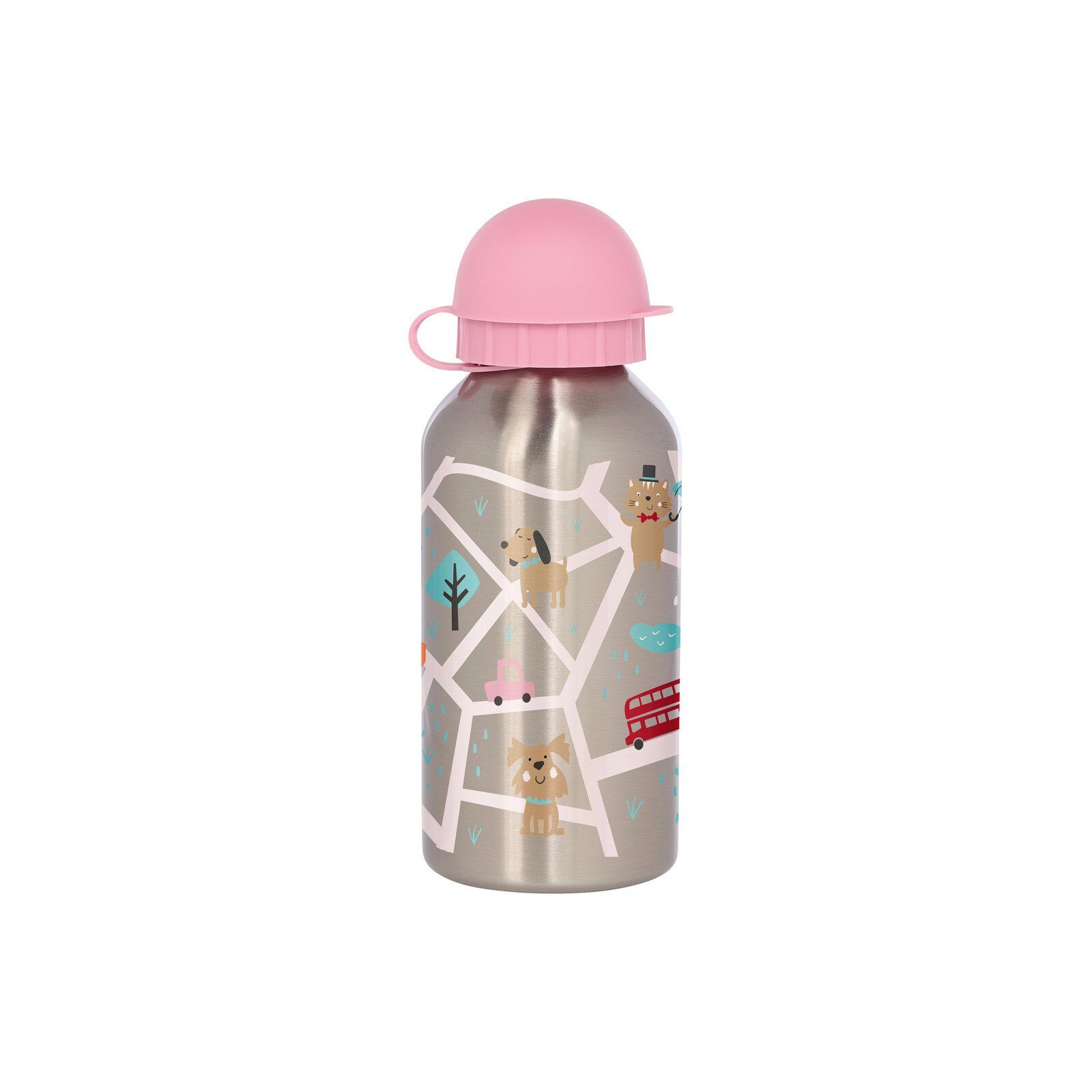 Sigikid Trinkflasche Trinkflasche 400 ml Hund, rosa | Kinder-Trinkflaschen