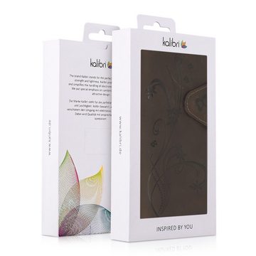 kalibri Handyhülle Hülle für Samsung Galaxy S9, Leder Schutzhülle - Handy Wallet Case Cover