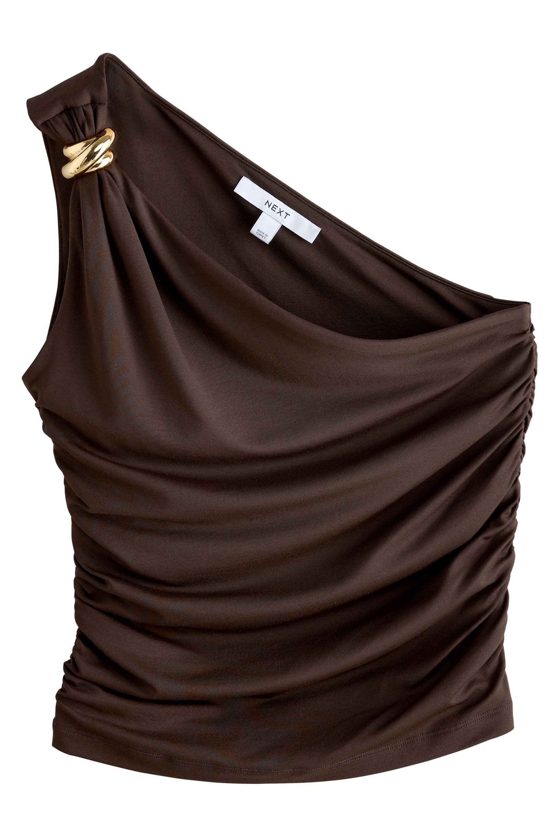 Next One-Shoulder-Top Weiches One-Shoulder-Oberteil mit Hardware günstig online kaufen