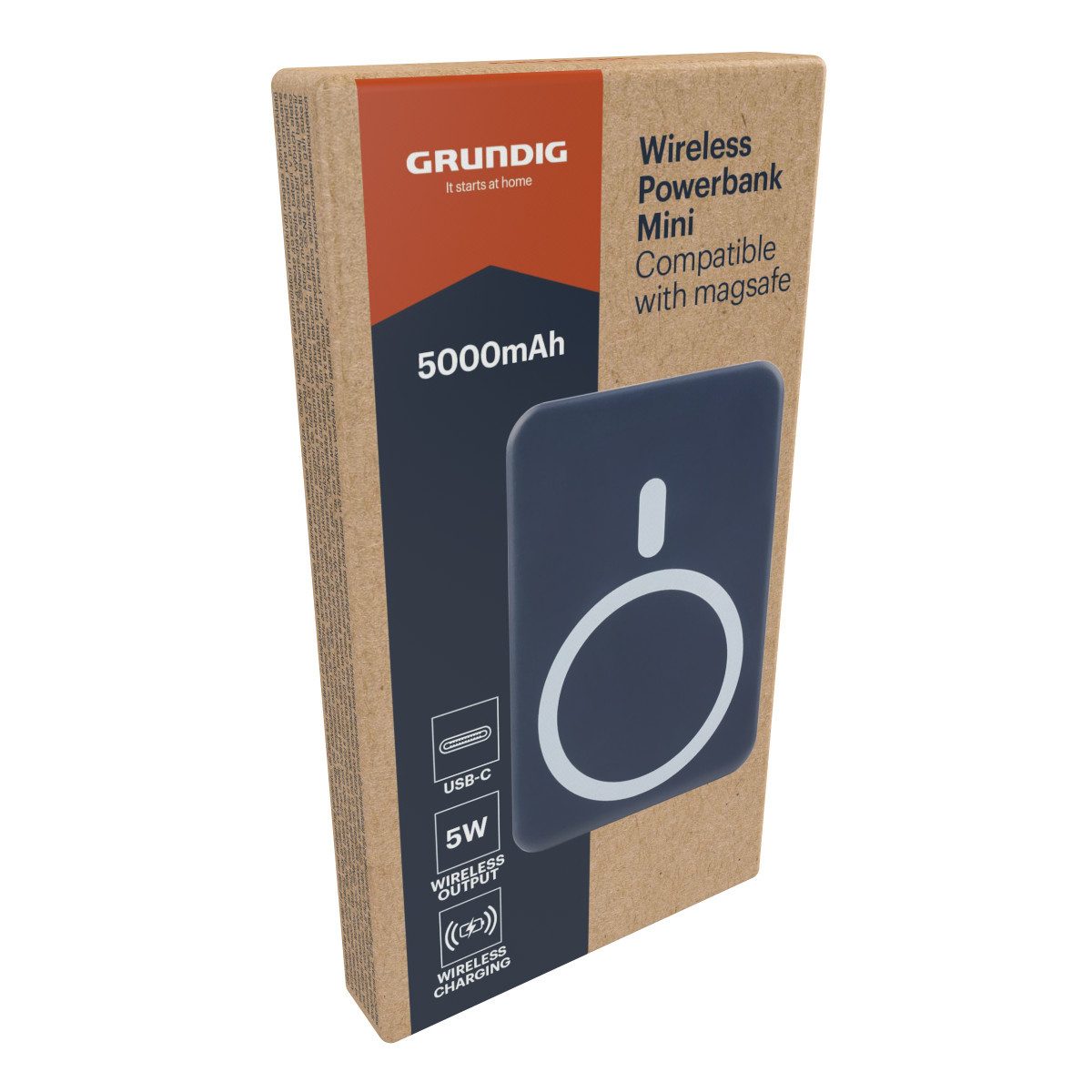 Grundig Grundig Power Bank 5000mAh - Power Bank iPhone Kompatibel Powerbank 5000 mAh (5 V) – Bild 5 von 5