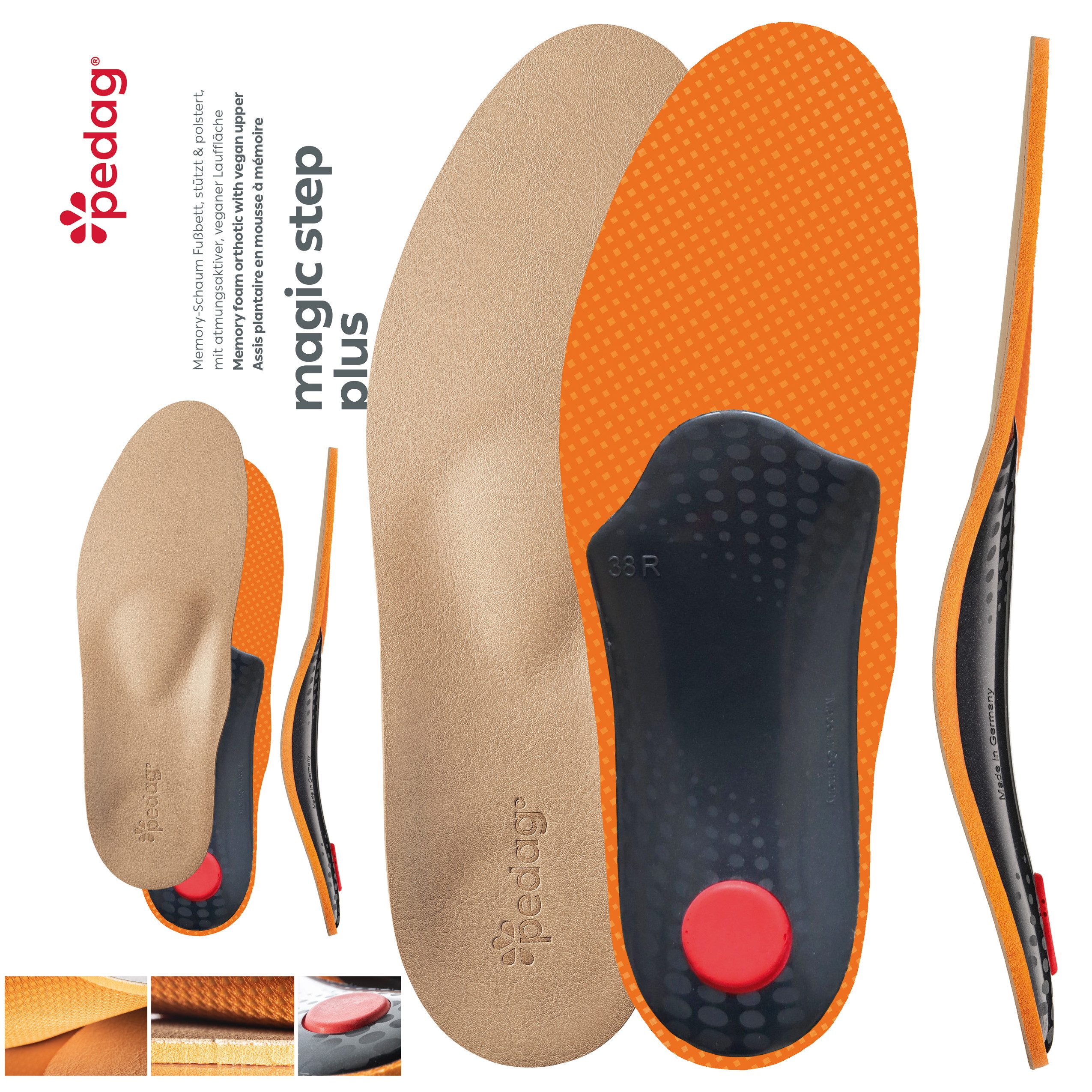 Pedag Einlegesohlen pedag Magic Step Plus Memory Foam Fußbett Vegan 37 EU
