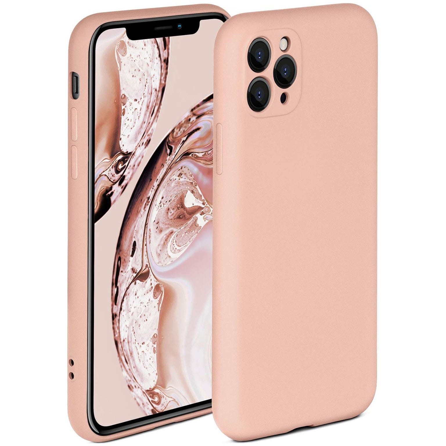ONEFLOW Handyhülle für iPhone 11 Pro Max Hülle Silikon Soft Case Rose Rosa 6,5 Zoll, Silikonhülle Cover Dünn Handytasche TPU Schutzhülle mit Kameraschutz