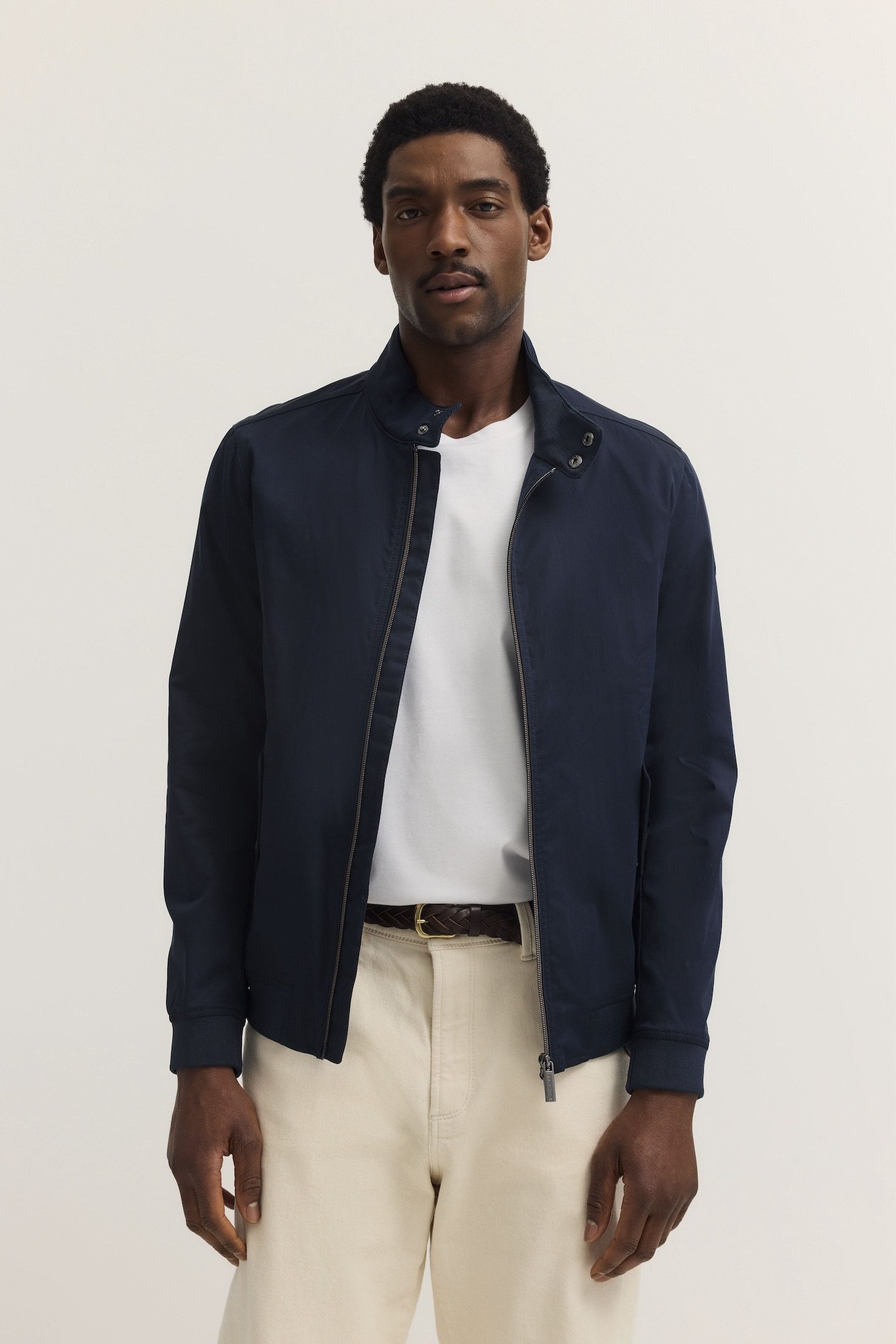bugatti Blouson mit Stehkragen & Strickdetails günstig online kaufen