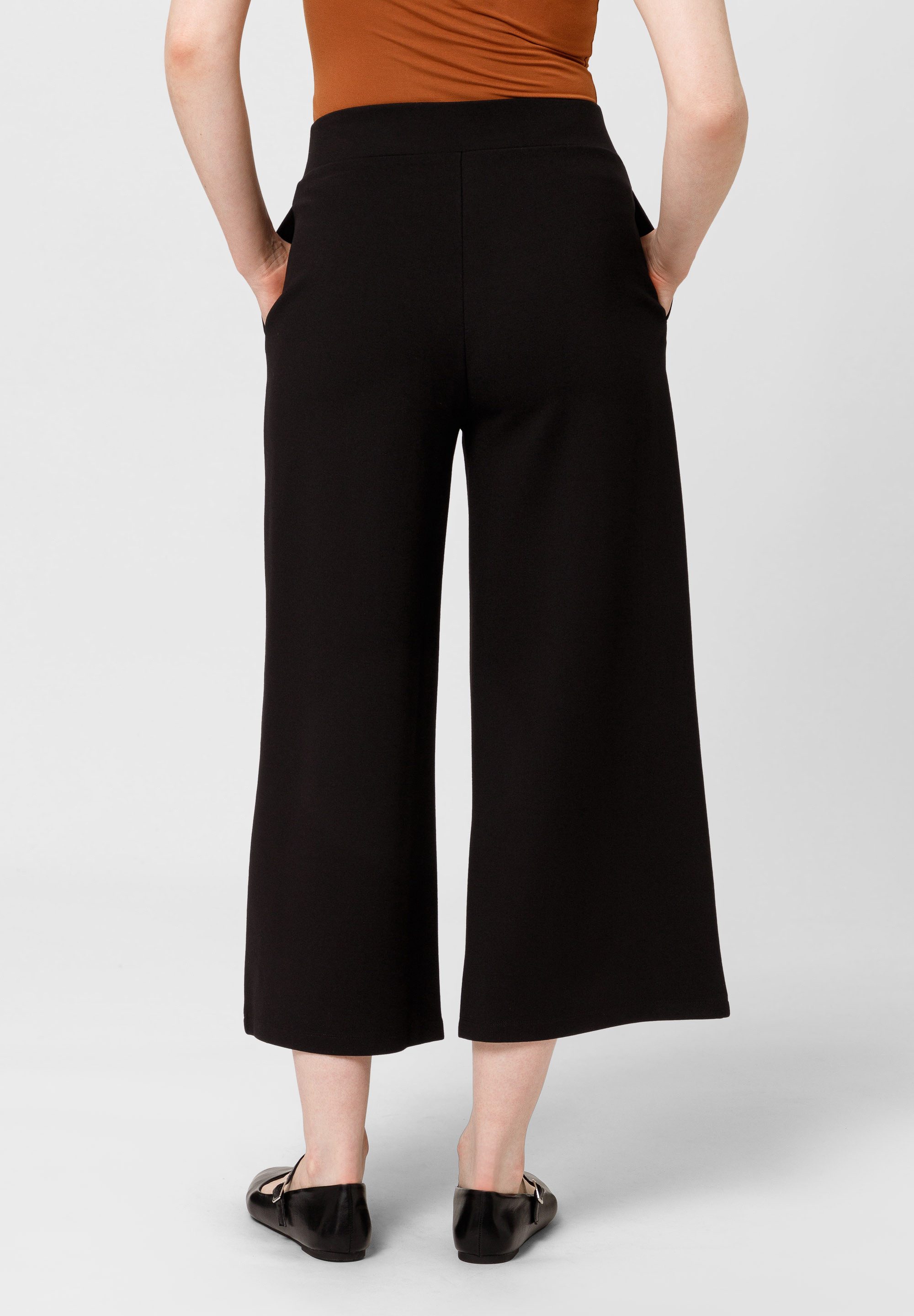 Les Lunes Culotte WILLA Jersey 7/8 Pants Culotte, hohe Taille, Viskose-Mix, fester Jersey