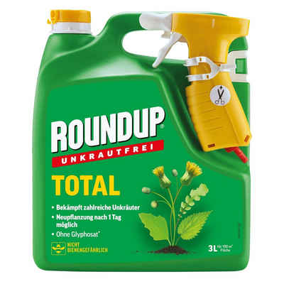 ROUNDUP Unkrautbekämpfungsmittel Unkrautfrei Total - 3 Liter