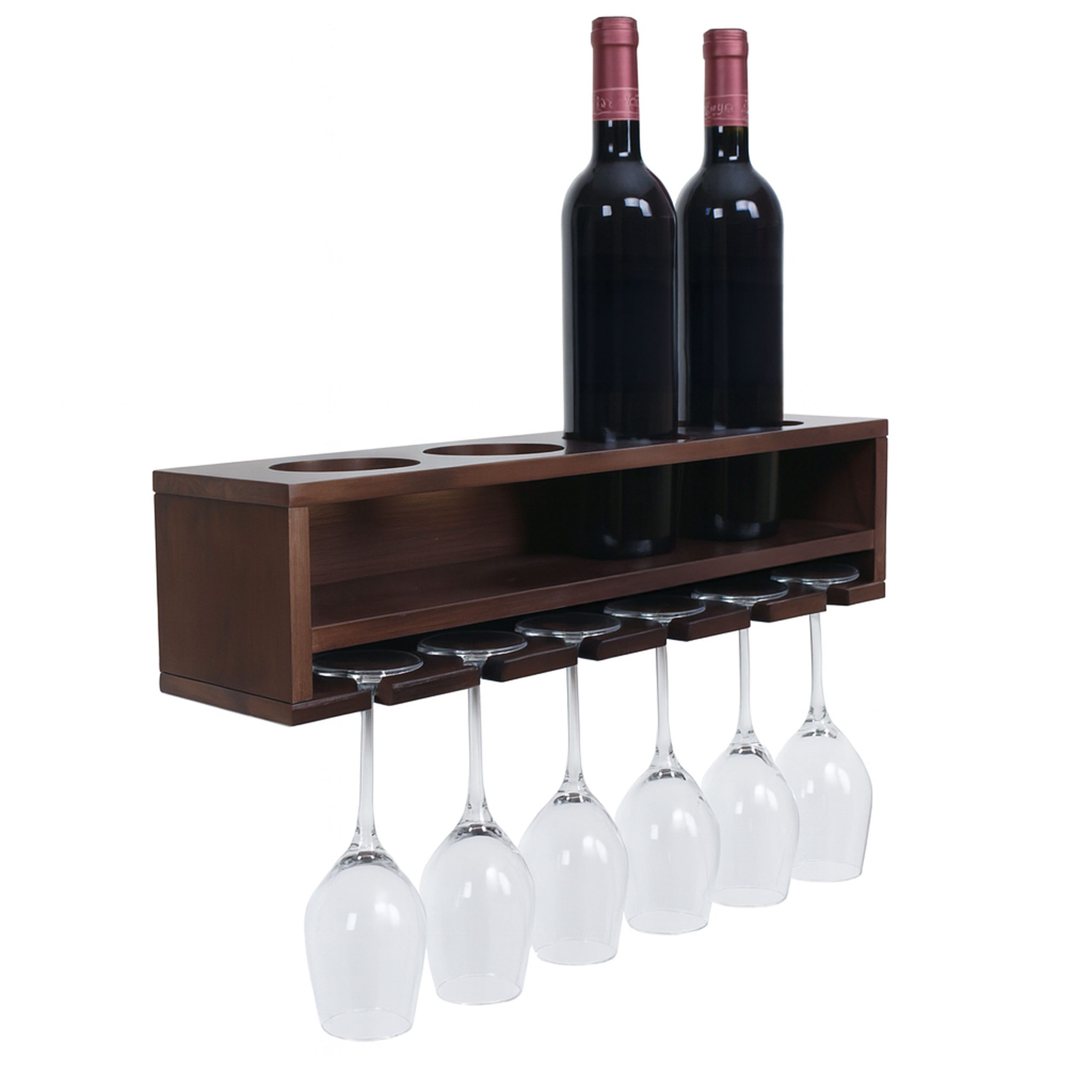 MCW Weinregal MCW-P21, Platzsparende Wandbar