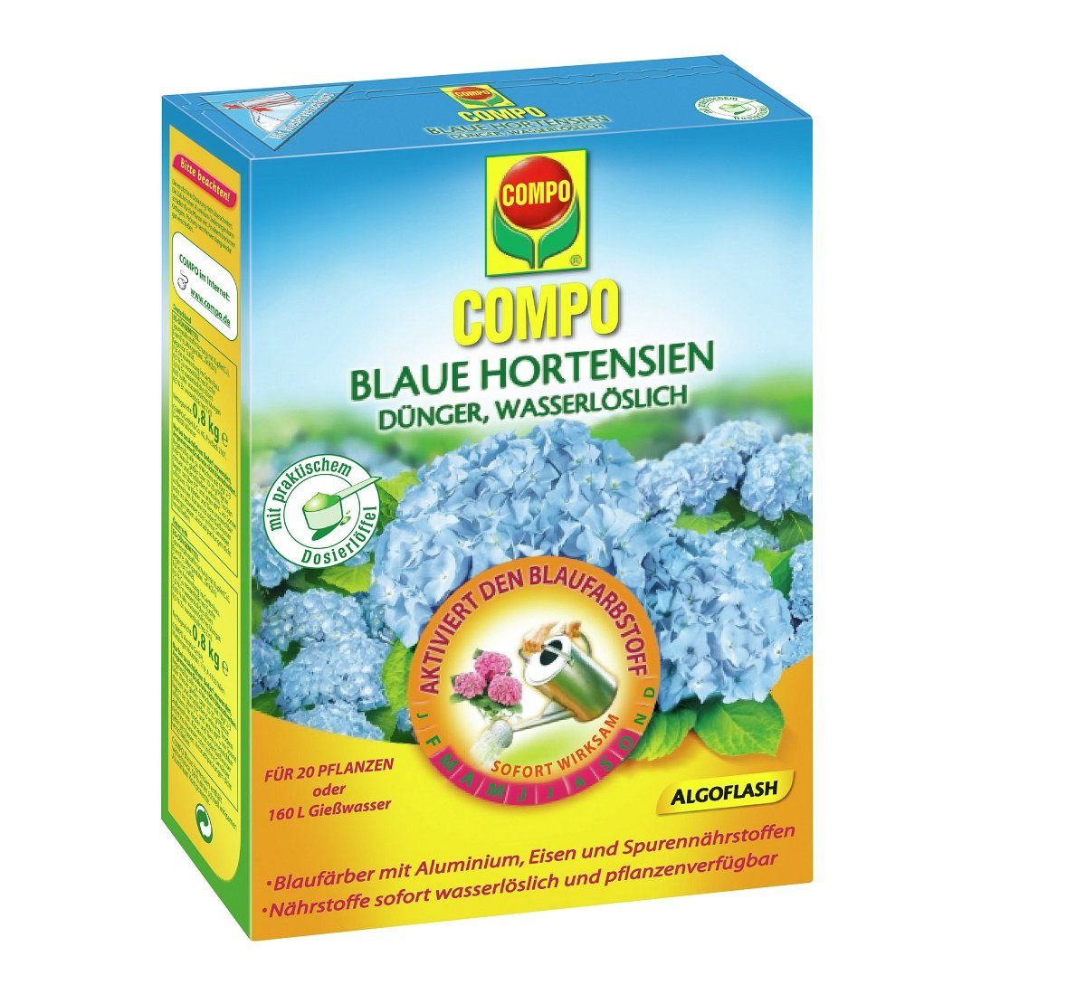 Compo Pflanzendünger COMPO Hortensien Blau 800g günstig online kaufen