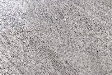 riess-ambiente Baumkantentisch SCORPION 140cm grau / schwarz · 2,5cm Tischplatte (Einzelartikel, 1-St), Küche · Akazie-Massivholz · Metall · Esszimmer · Hairpin Legs · Retro