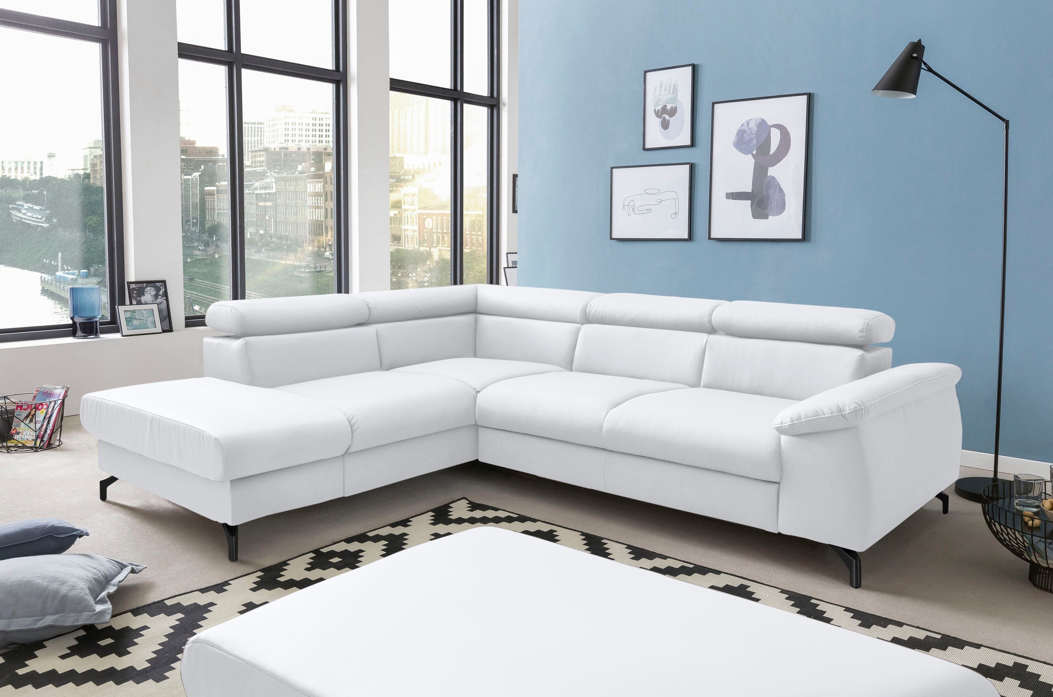 COTTA Polstergarnitur Komaris L-Form, (Set), Set bestehend aus: Ecksofa mit günstig online kaufen