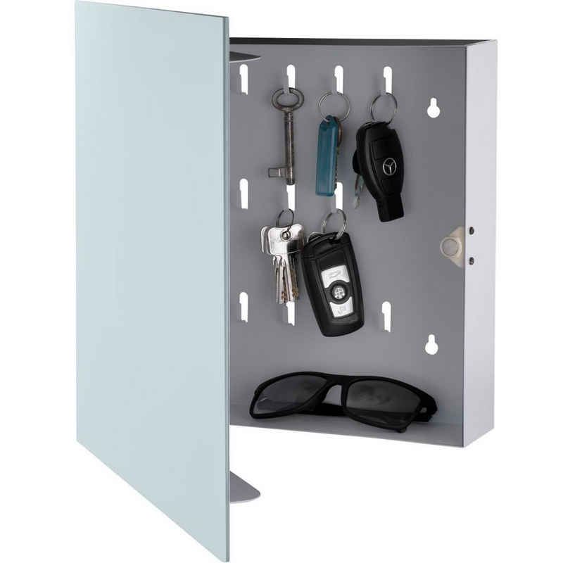 bonsport Schlüsselkasten »Schlüsselkasten mit Glasmagnettafel, 33 x 33 x 6,8 cm inkl. 6 Magneten«