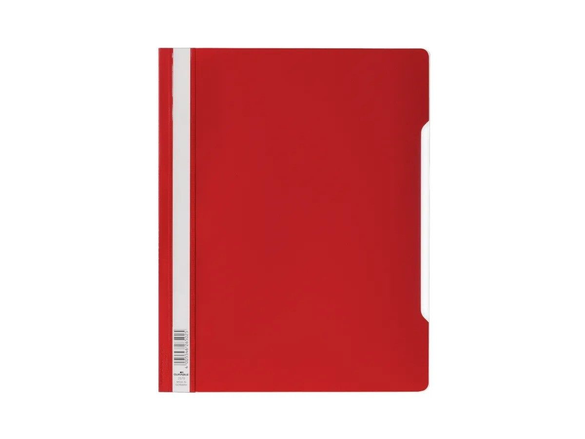 DURABLE Hefter 50 DURABLE Schnellhefter rot DIN A4 überbreit