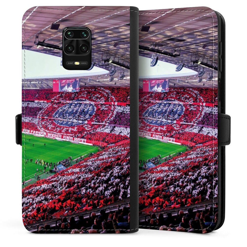 DeinDesign Handyhülle FCB Stadion FC Bayern München FCB Stadion Tribüne, Xiaomi Redmi Note 9s Hülle Handy Flip Case Wallet Cover