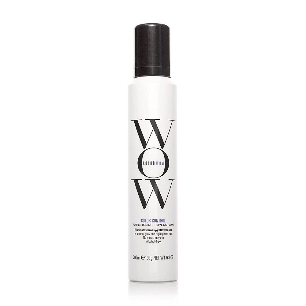COLOR WOW Haarpflege-Spray Color and 200ml Toning Foam Styling Purple Wow Color Control