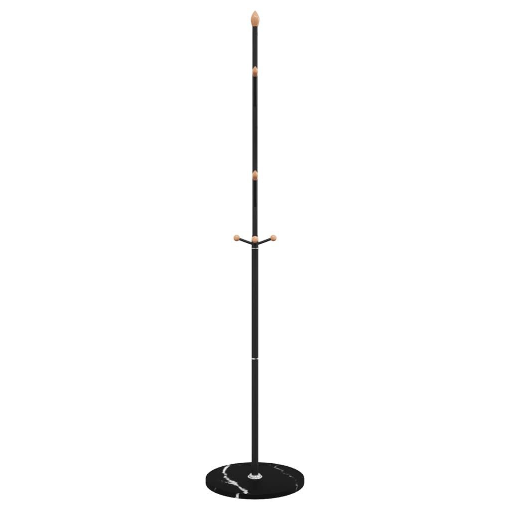 vidaXL Garderobenständer Garderobenständer Schwarz 177 cm Pulverbeschichtetes Eisen, (1 St)