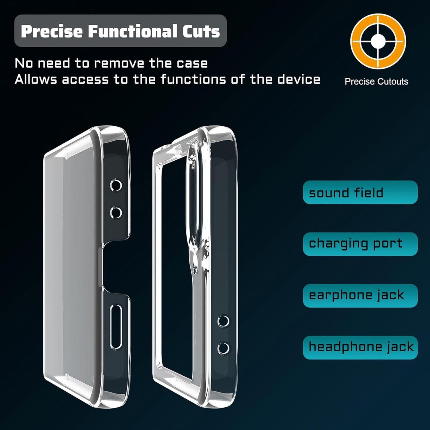 CoolGadget Handyhülle Transparent Ultra Slim Case für Samsung Galaxy Z Flip 6 6,7 Zoll, Silikon Hülle Dünne Schutzhülle für Samsung Z Flip6 5G Hülle