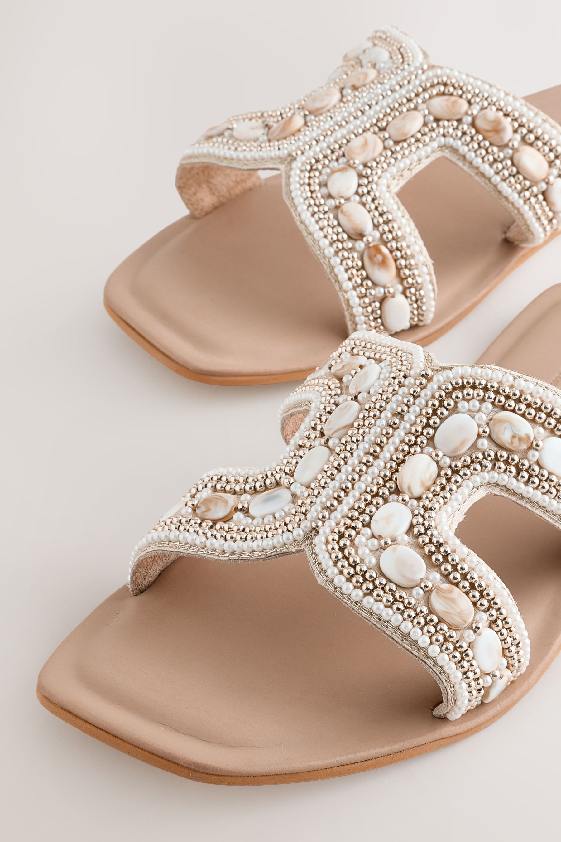 Next Forever Comfort® verzierte Pantoletten, extra weit Pantolette (1-tlg)