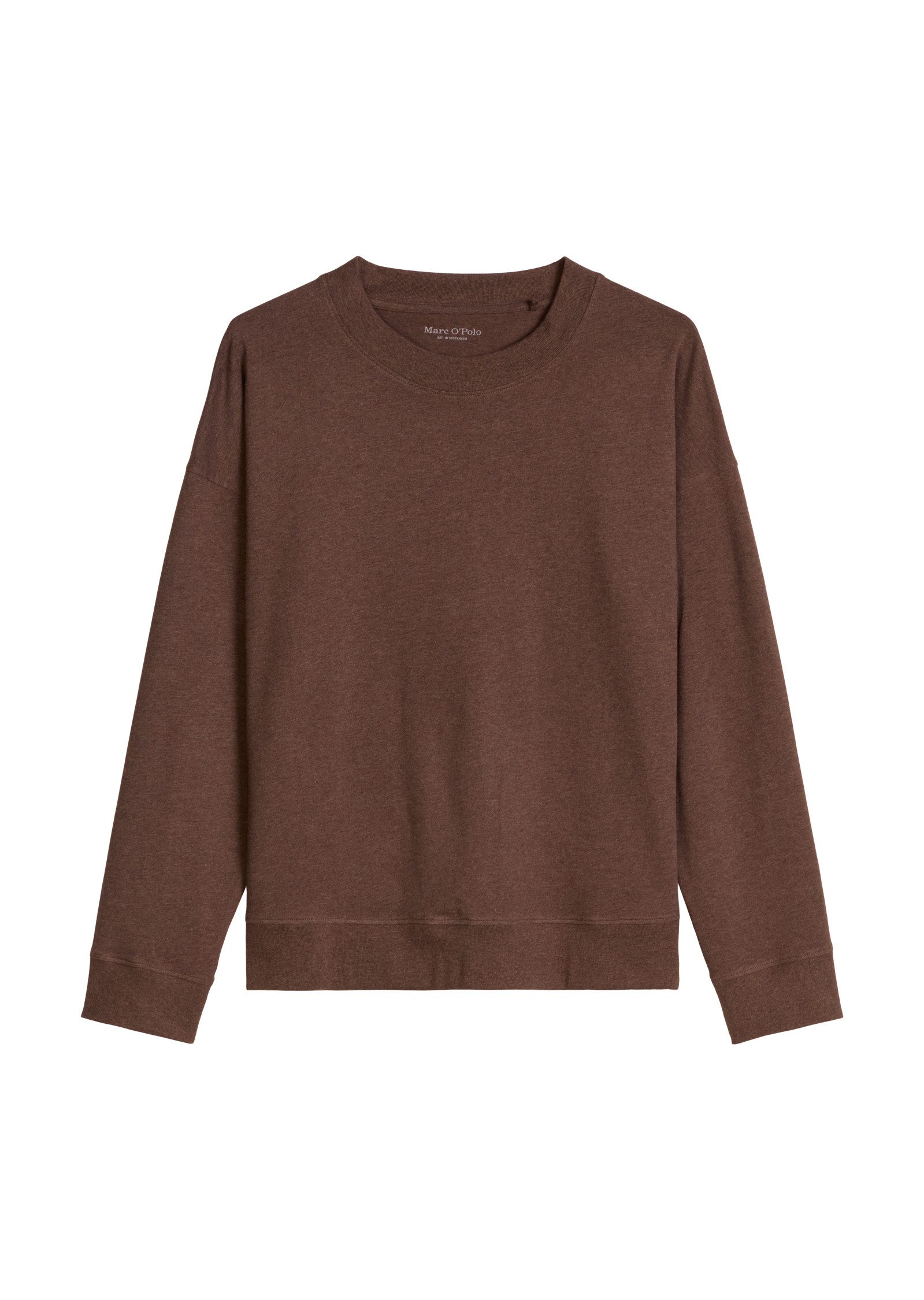 Marc O'Polo Pyjamaoberteil lässige Passform, Langarm, für Homewear, aus Jersey, mit Rundhals – Bild 2 von 4