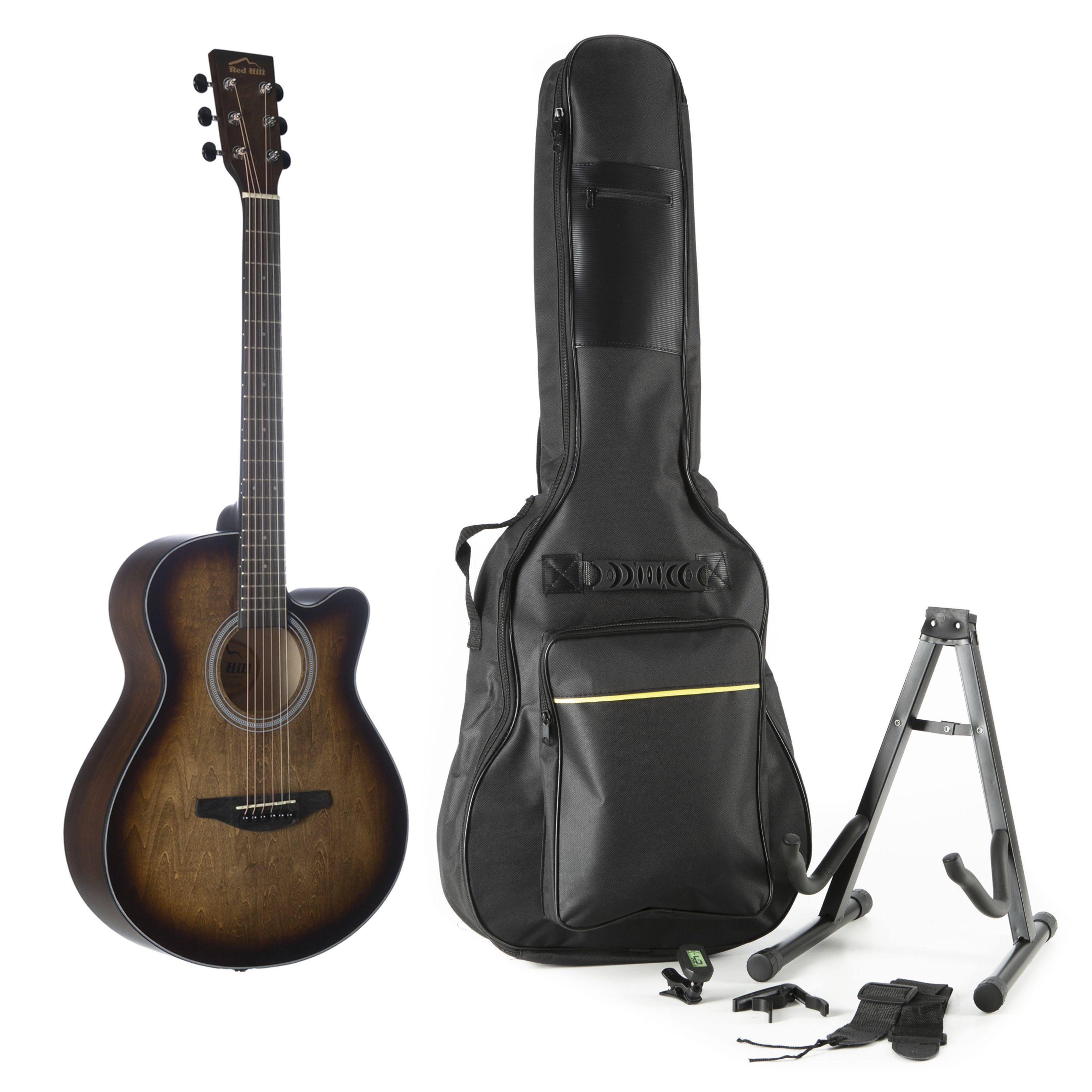 Red Hill Westerngitarre, Westerngitarren, Westerngitarren-Sets, H00LC B Westerngitarre Set - beginner set acoustic guitar-Set
