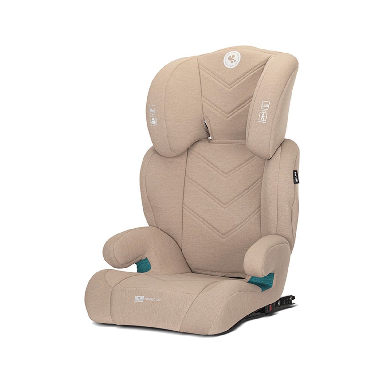LORELLI Kindersitzerhöhung Speed GT Isofix (100-150cm), ab: 3, bis: 12, Gruppe 2/3, Kopfstütze, Polyester, höhenverstellbar, Bezug wählbar – Bild 4 von 5