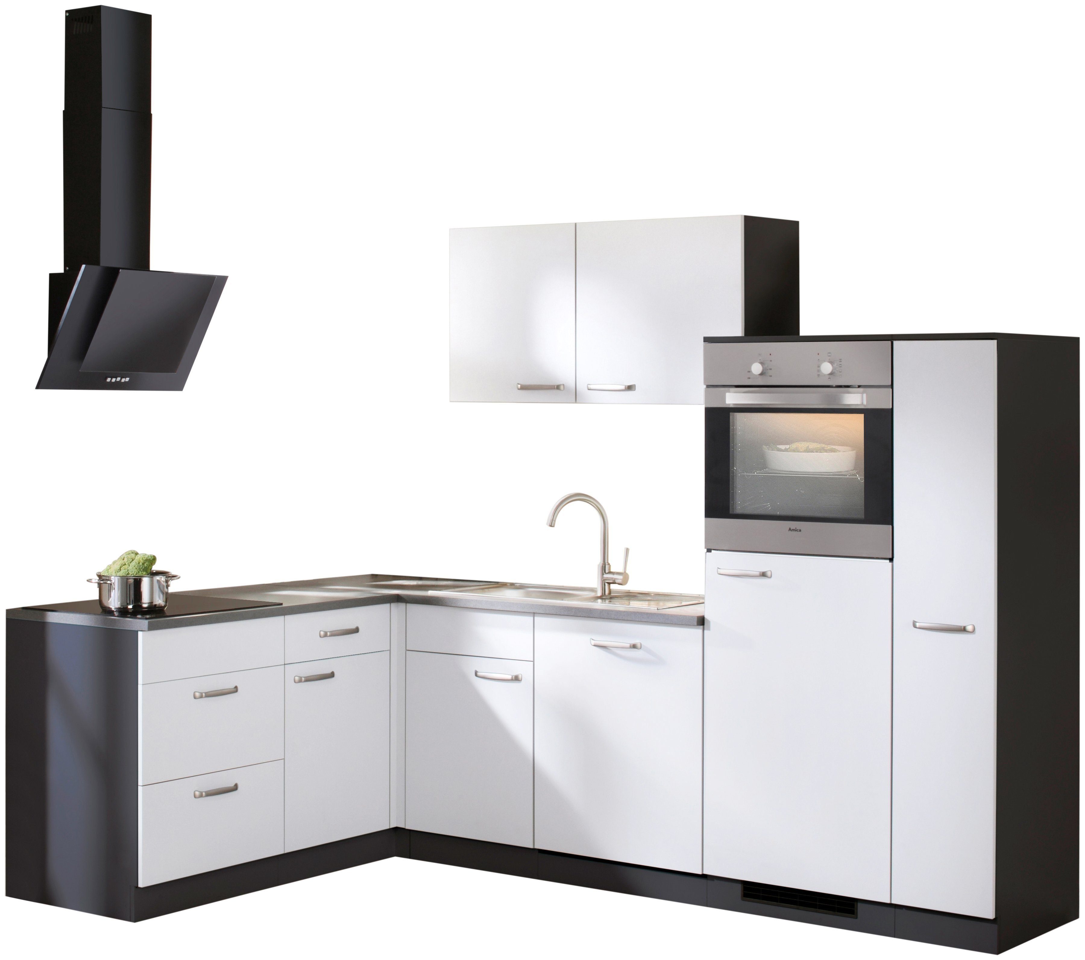 E-Geräten, 170 Winkelküche Küchen 260 wiho x Michigan, mit cm
