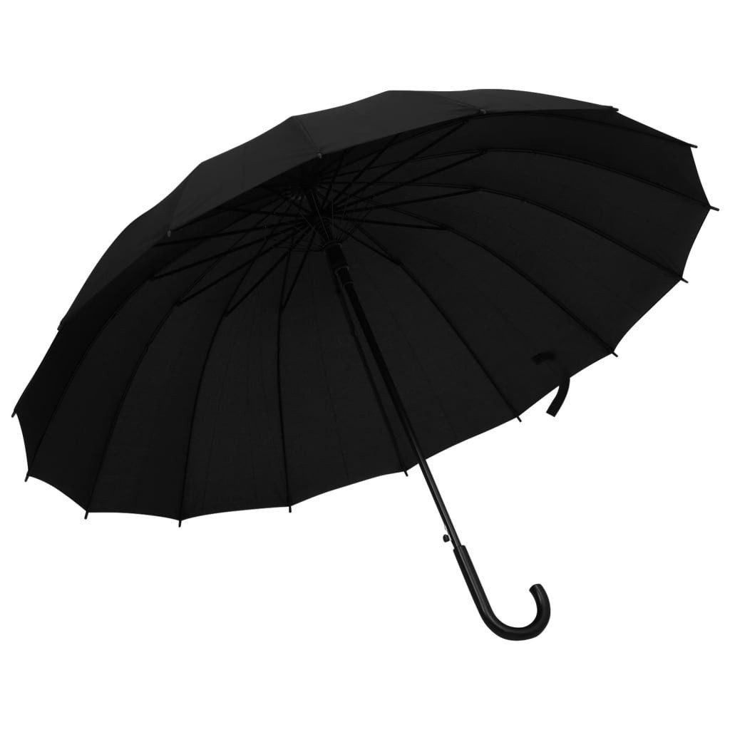 Taschenregenschirm 120 cm Regenschirm Automatisch Schwarz 120 cm