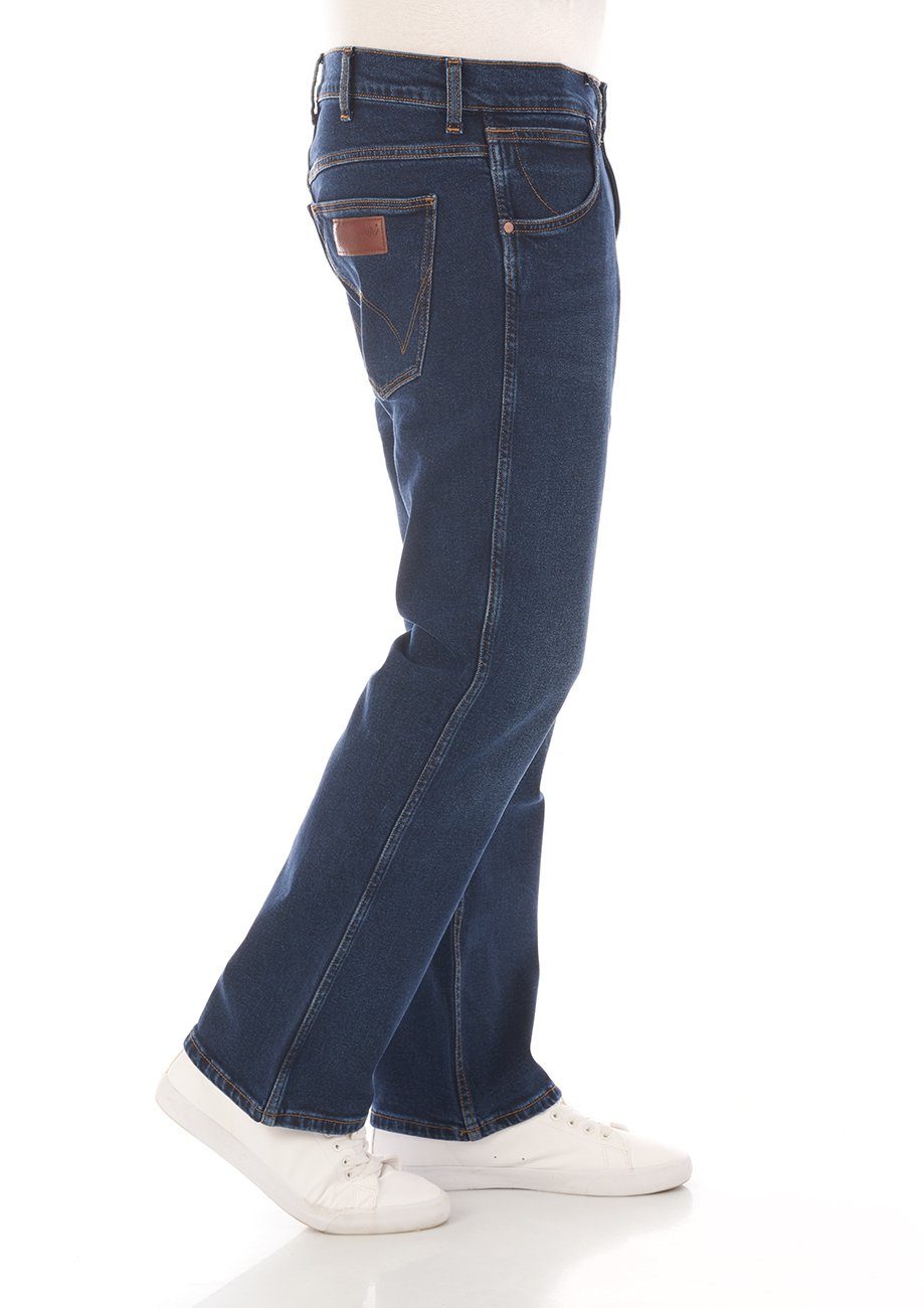 Wrangler Bootcut-Jeans Herren Jeanshose Jacksville Boot Cut Denim Hose mit Stretch