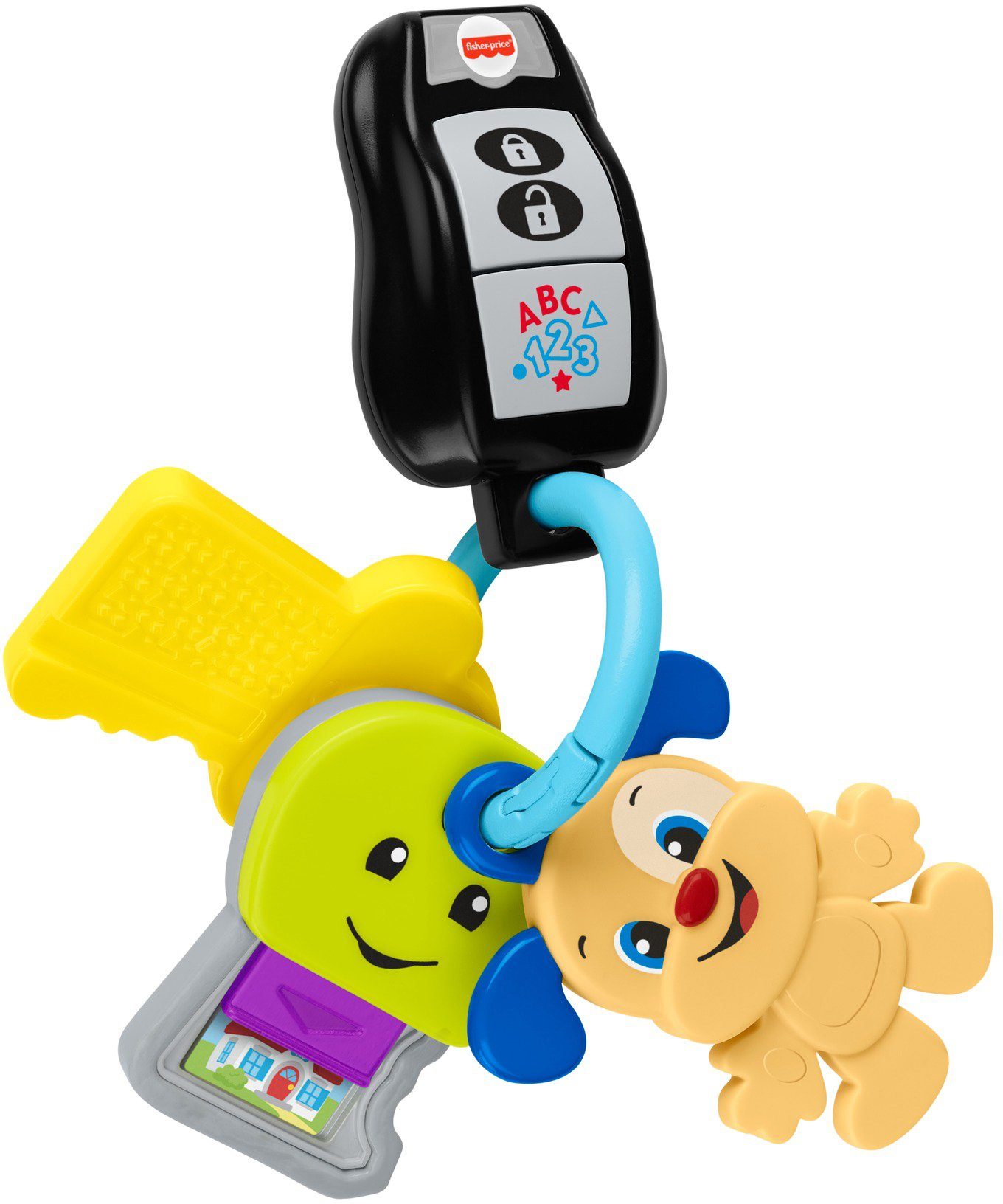 FISHER-PRICE® Lernspielzeug Lernspaß Schlüsselbund mit Licht- und Soundfunktion mehr