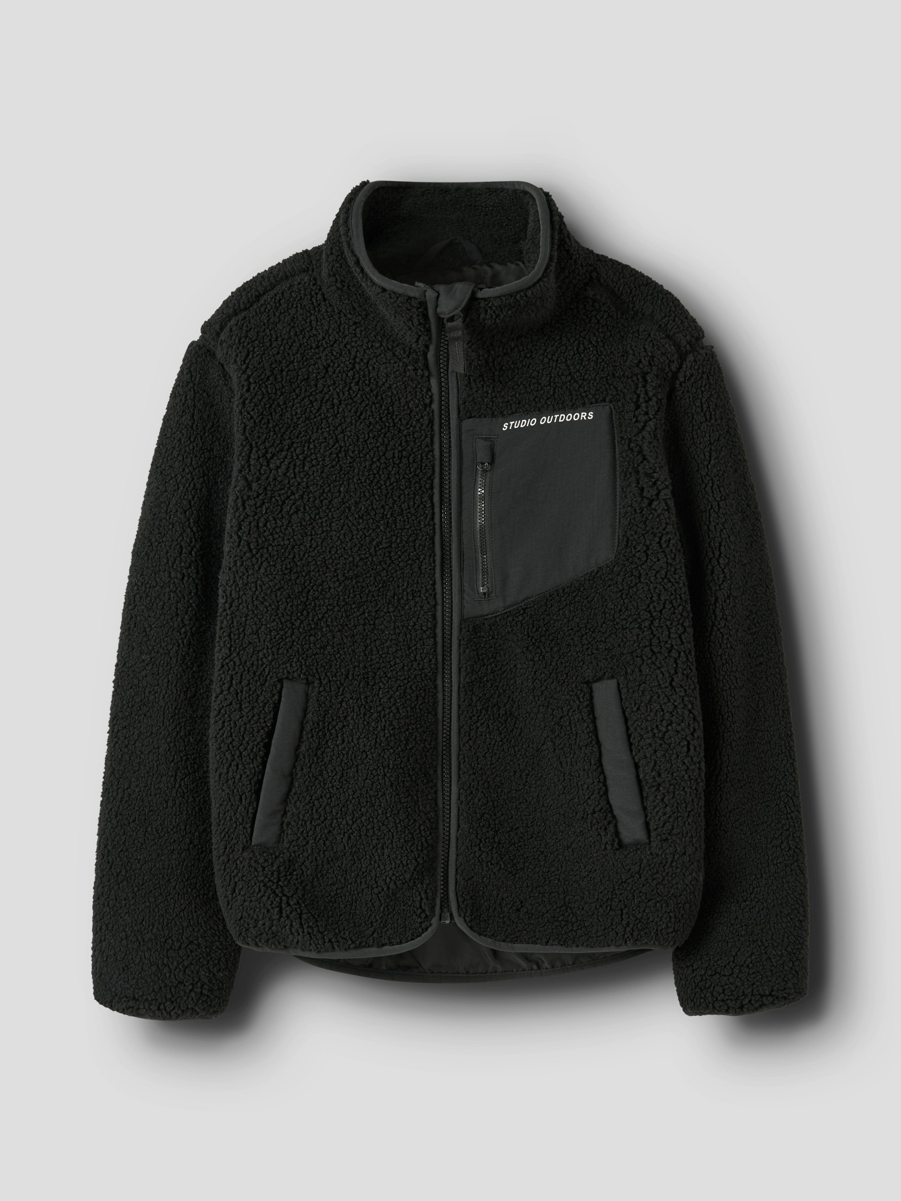 Name It Plüschjacke NKNMATTIA SHERPA JACKET PB1 Kunstfaser