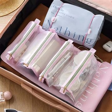 FIDDY Kosmetiktasche Tragbare faltbare Aufbewahrungstasche (Reisekosmetiktasche.abnehmbare Kosmetik- und Kulturtasche mit großem Fassungsvermögen, 1-tlg)