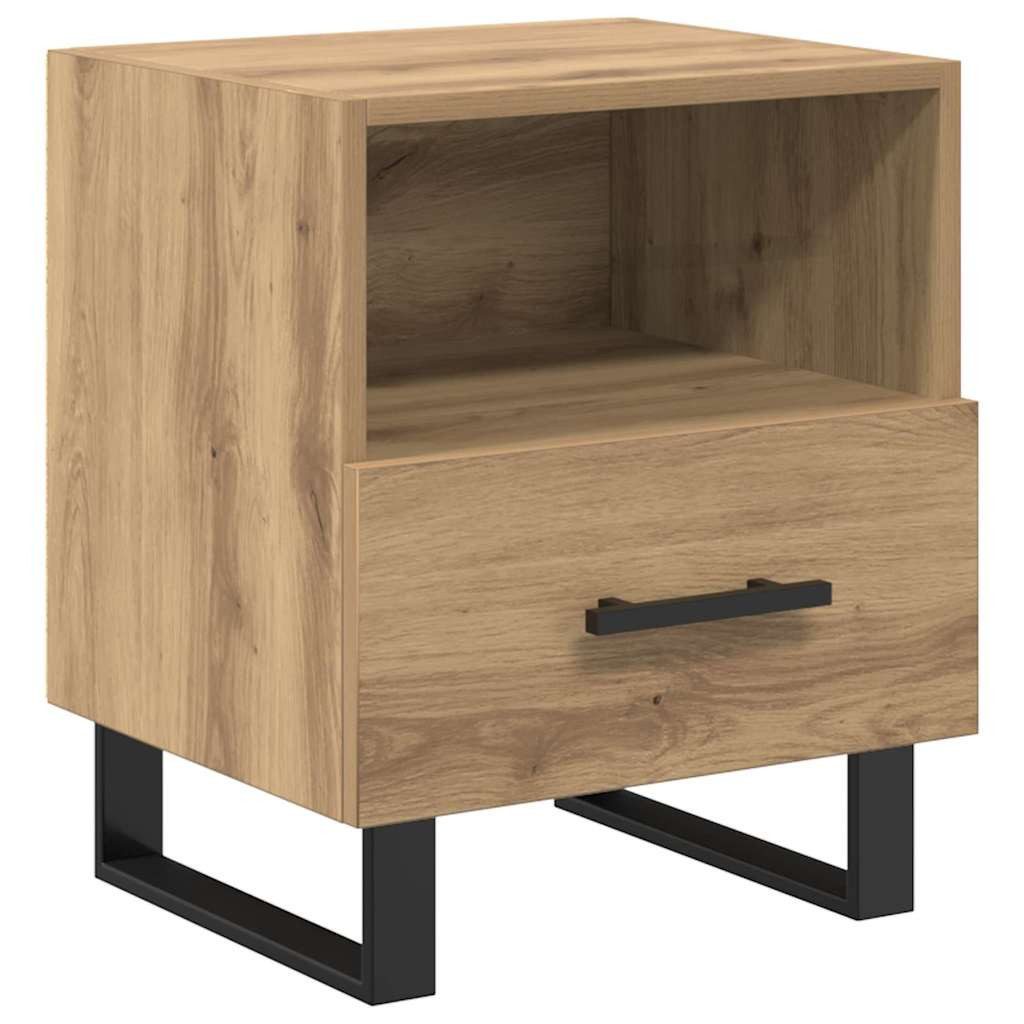 vidaXL Nachttisch 40 x 35 x 47,5 cm Nachttisch Artisan-Eiche 40x35x47,5 cm Spanplatte, Nachtschrank, Betttisch