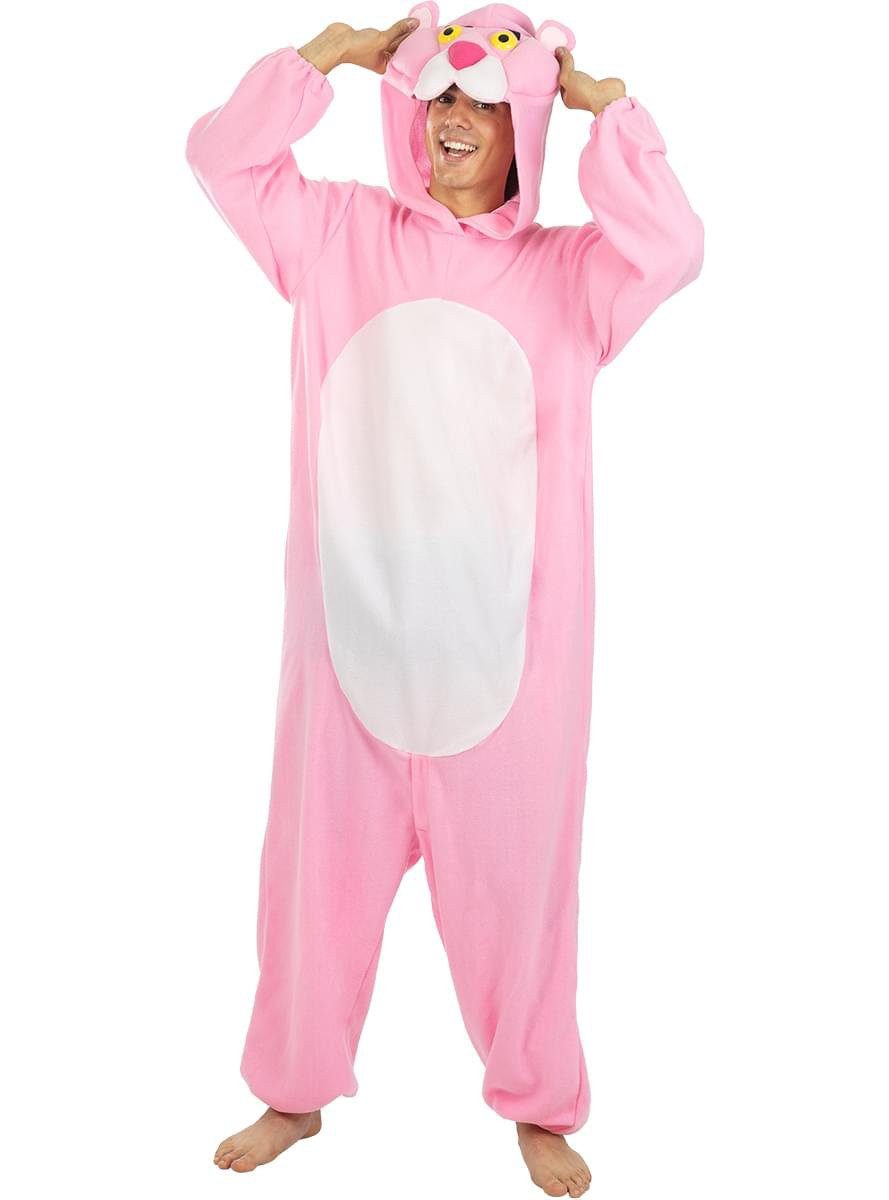 Funidelia Kostüm Der rosarote Panther Kostüm, Der Pink Panther als kuscheliger Einteiler