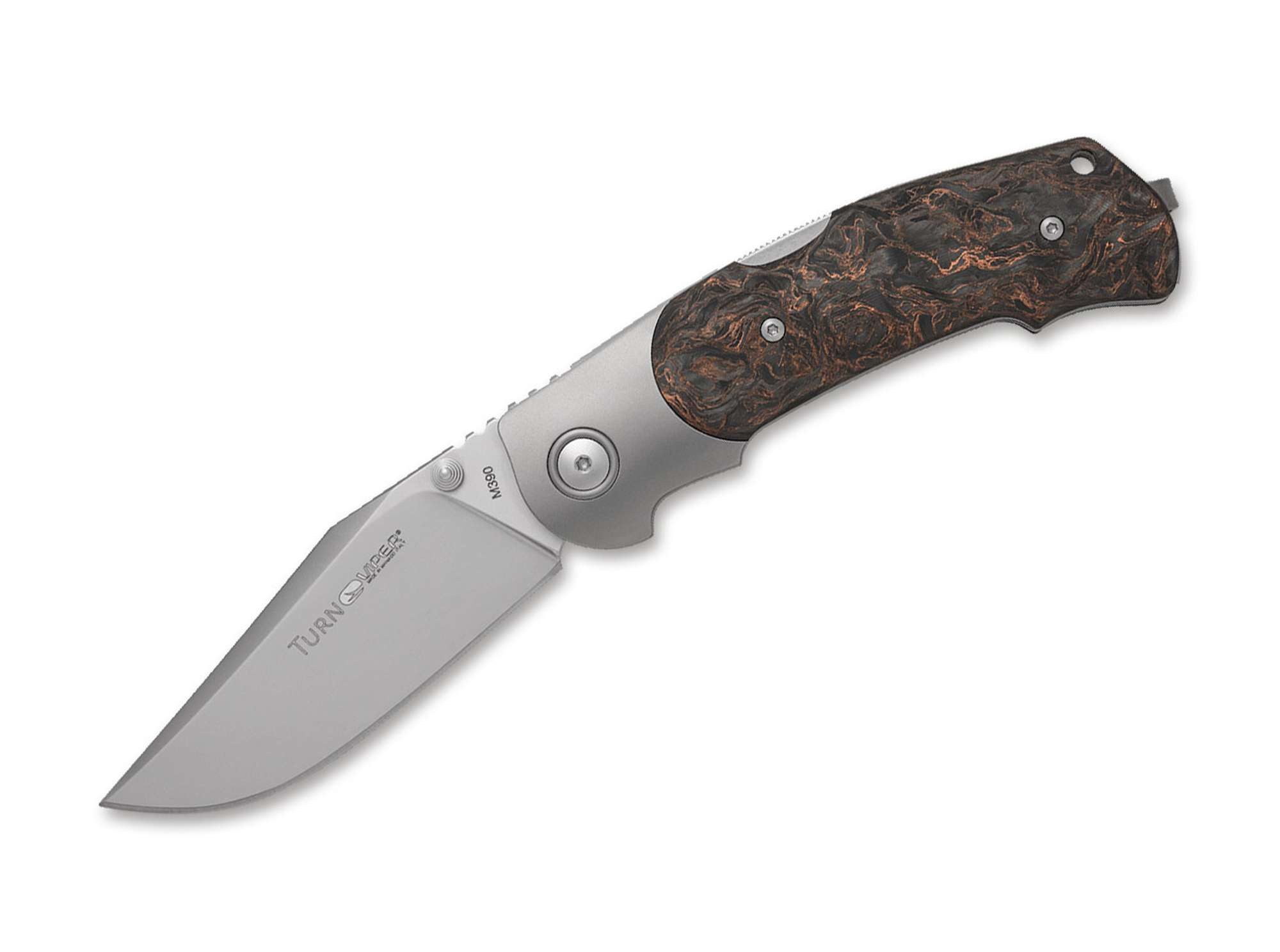 Viper Taschenmesser Taschenmesser Turn Dark Matter Copper Carbon Limited Edition
