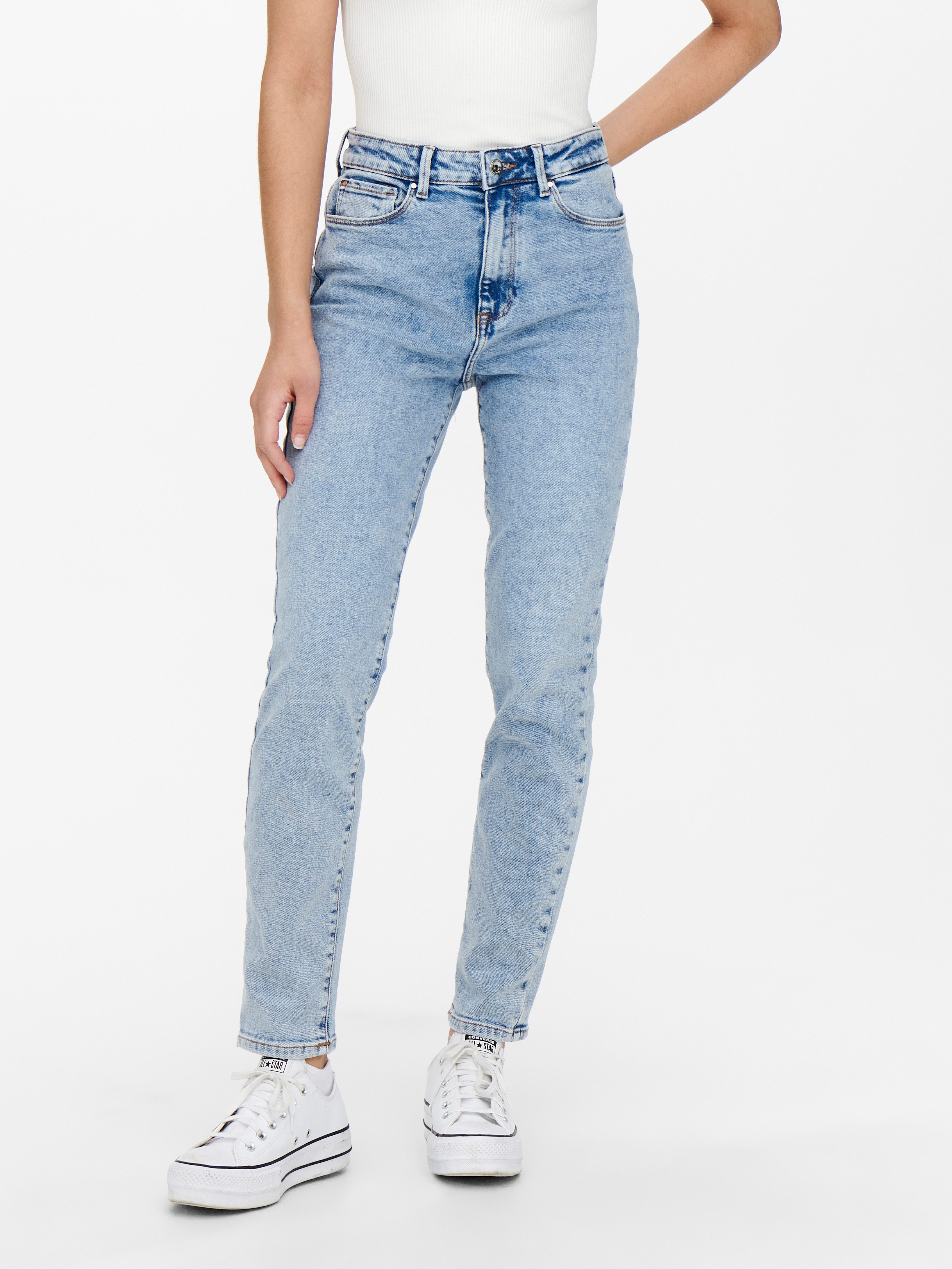 ONLY High-waist-Jeans ONLEMILY STRETCH HW ST AK DNM CRO789NOOS günstig online kaufen