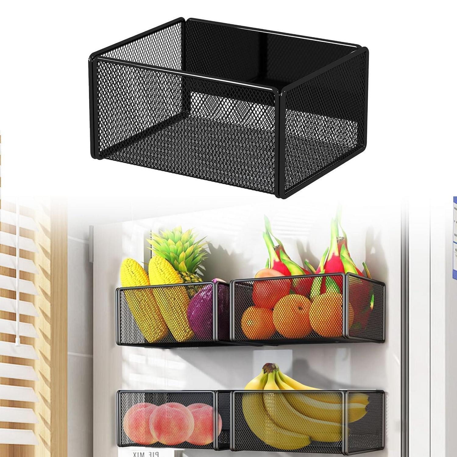 LuxusKollektion Hängeregal Magnetregal Küchenorganizer Schwarz 15.7cm, 1-tlg.